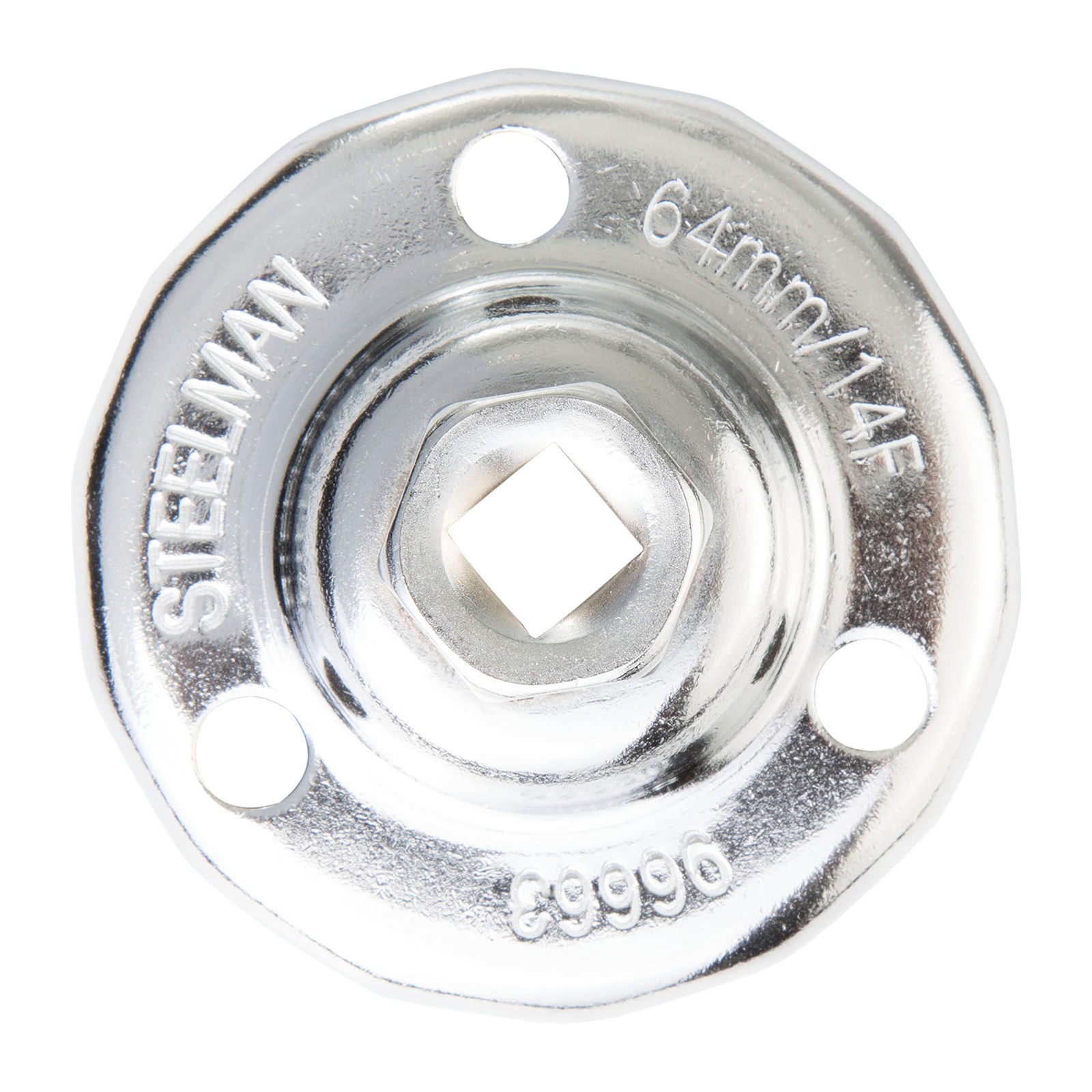 64mm x 14 Flute Oil Filter Cap Wrench, 3/8 Inch Drive, Low-Profile Socket Tool