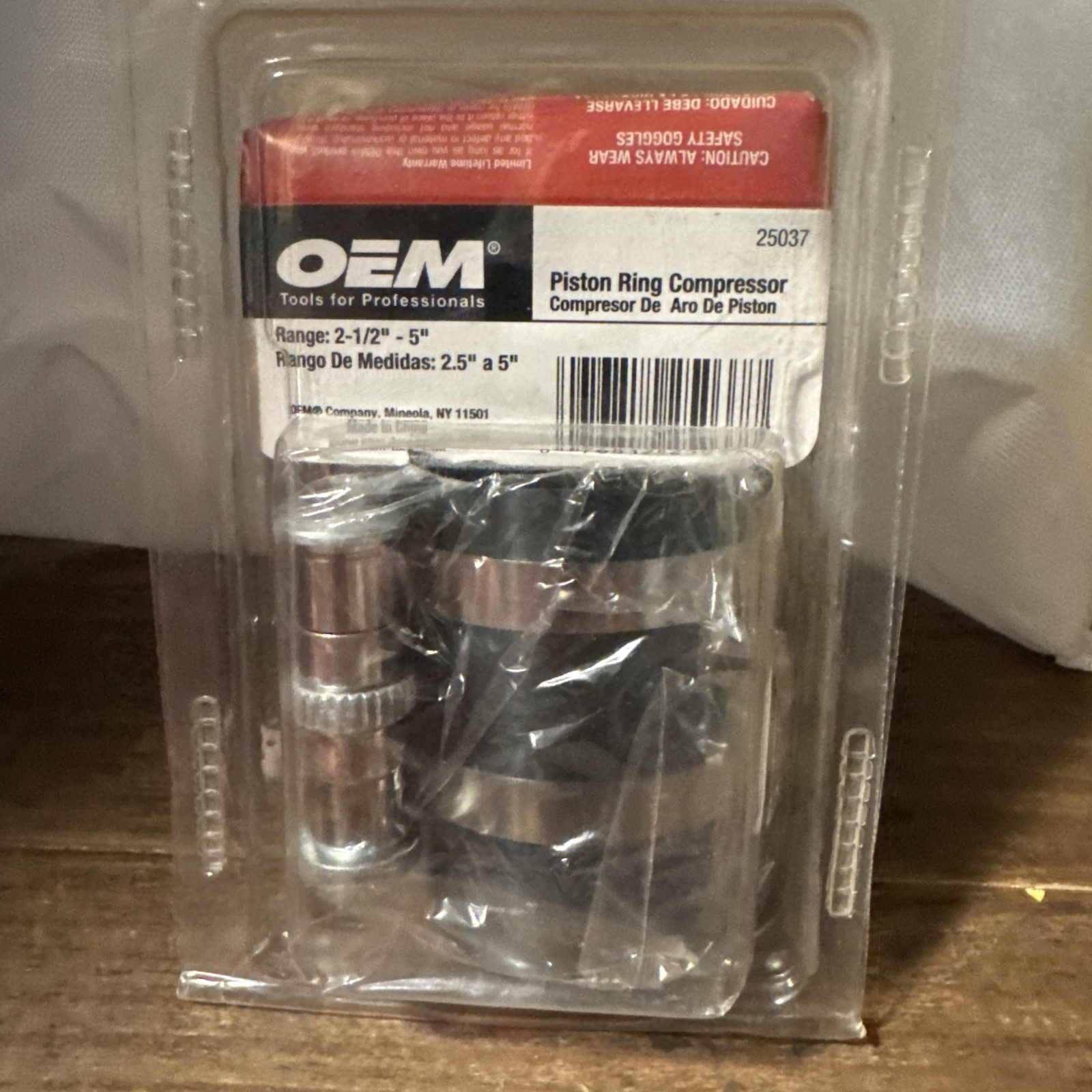 OEM Tools Piston Ring Compressor Clamp 25037 2-1/8″ 2-1/8in to 5″ 5in