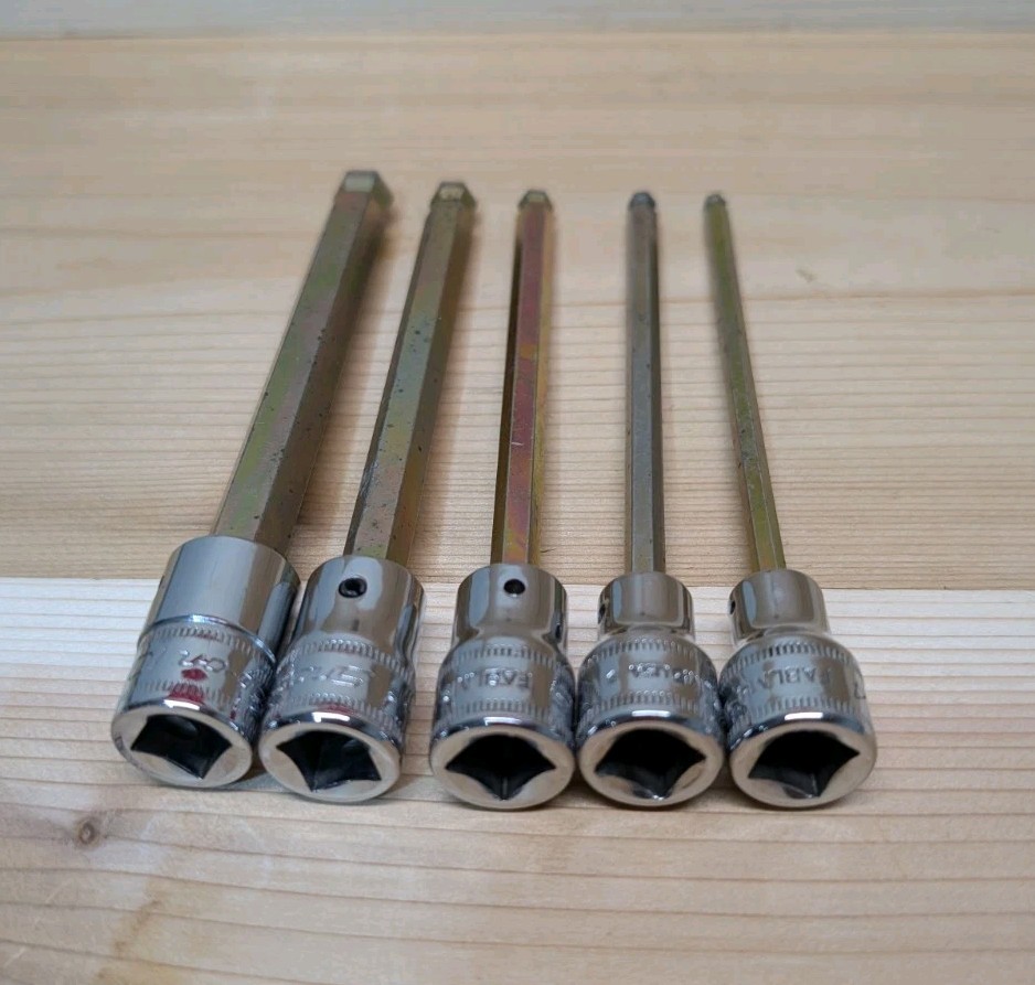 Snap-On 5pc Metric Hex Long Ball Allen Bit Socket Set – 3/8″ Drive – FABLM