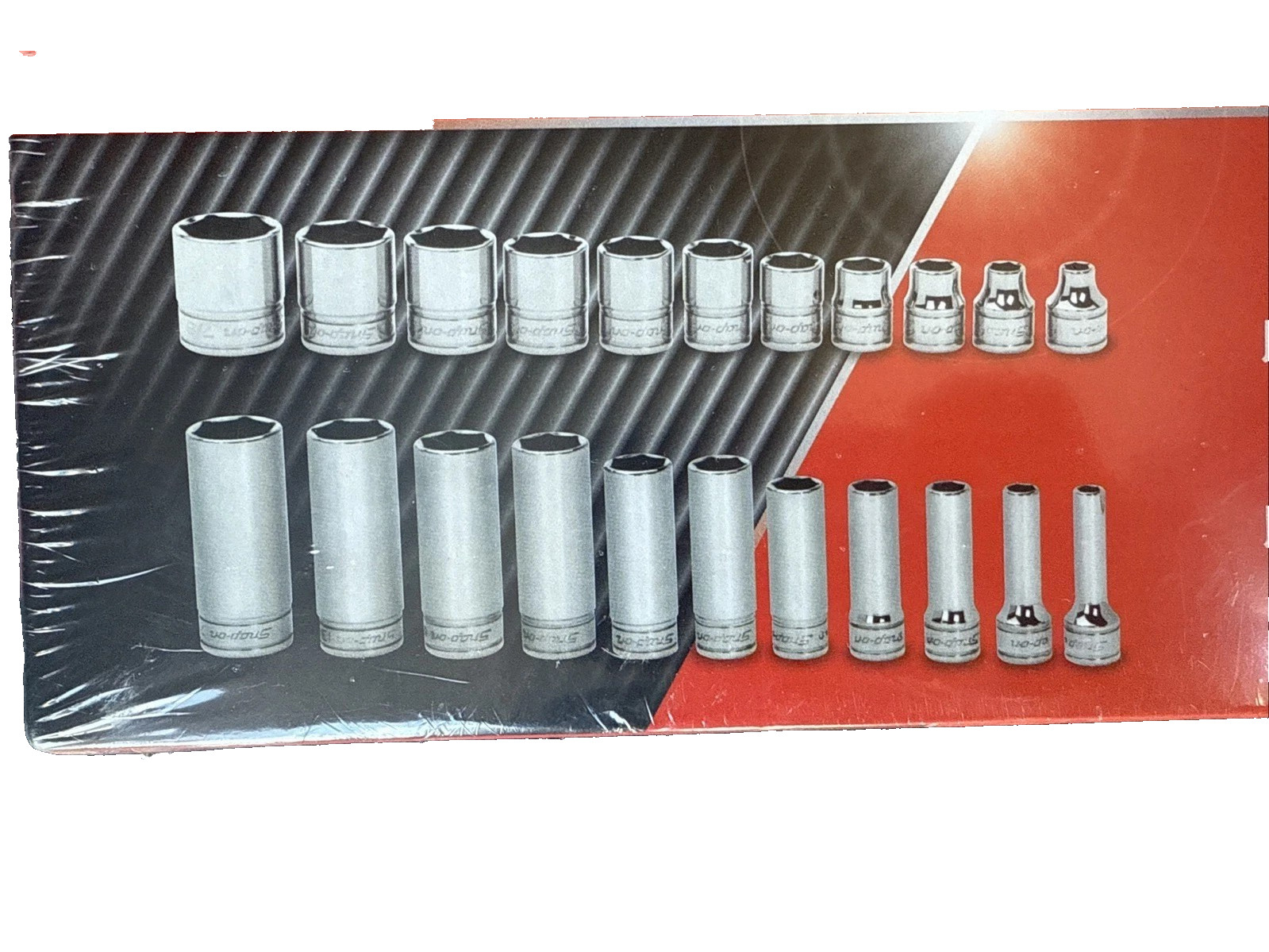 New Snap-on 3/8″ drive 1/4″ thru 7/8″ 22-pc 6-point Shallow Deep Socket 222SFFS