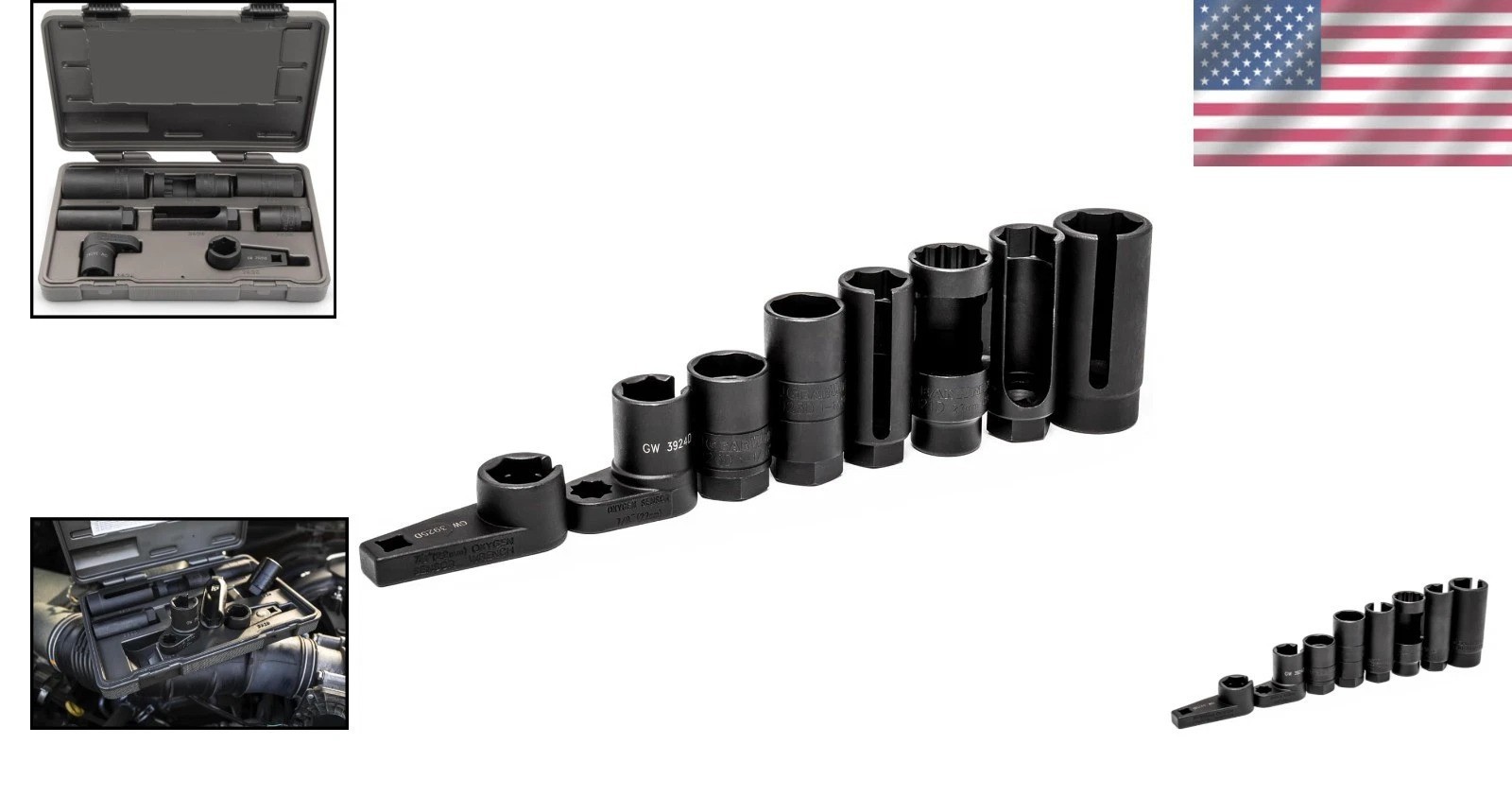 8-Piece Chrome Vanadium Sensor and Sending Socket Set for Automotive Excellence
