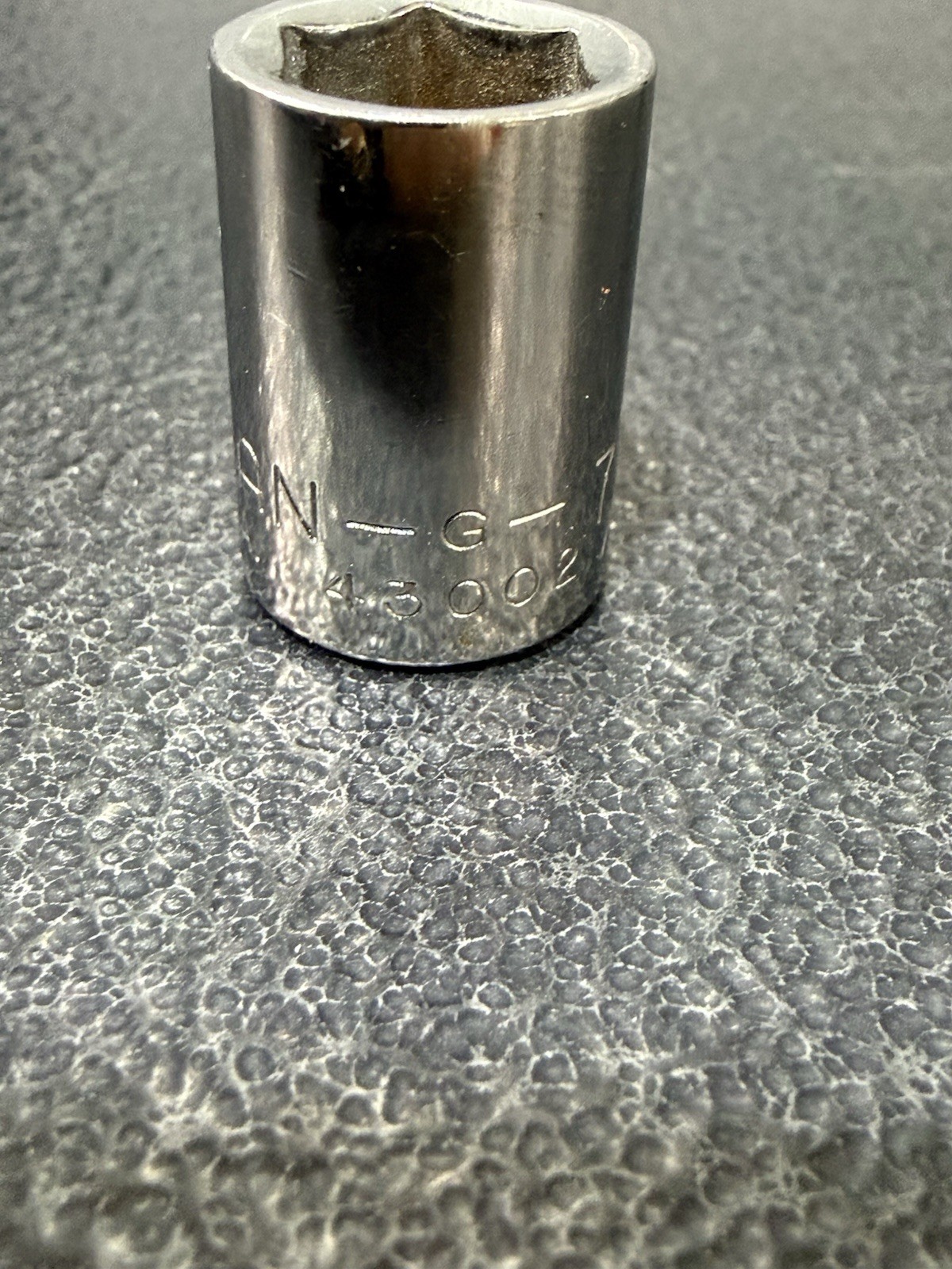 Vtg 7/16″ Craftsman G-Series Part 43002 – 3/8″ Drive 6-Point Socket USA Made