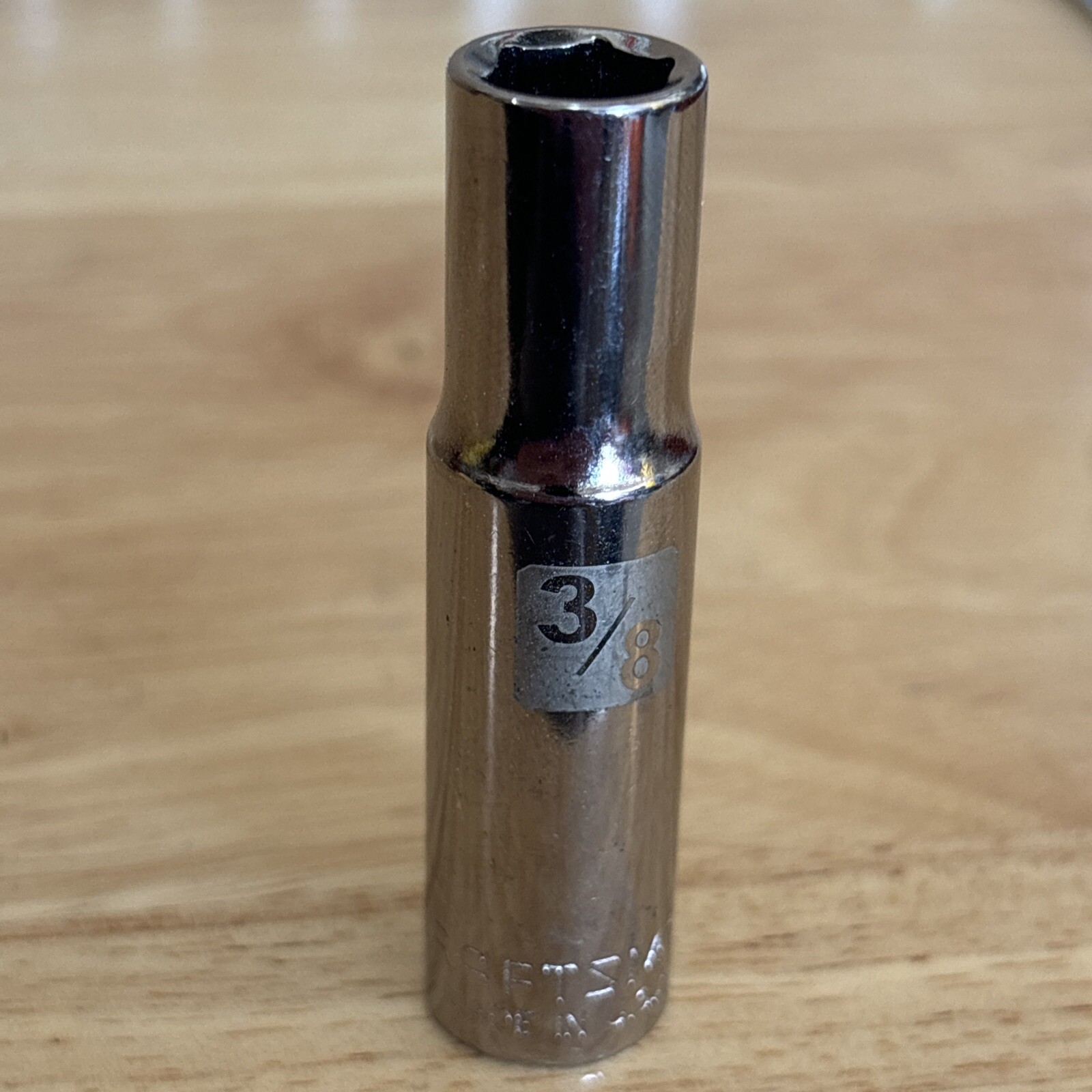 Craftsman 3/8″ Deep Socket 3/8″ Drive 6 Point Easy Read G2D 45835 USA