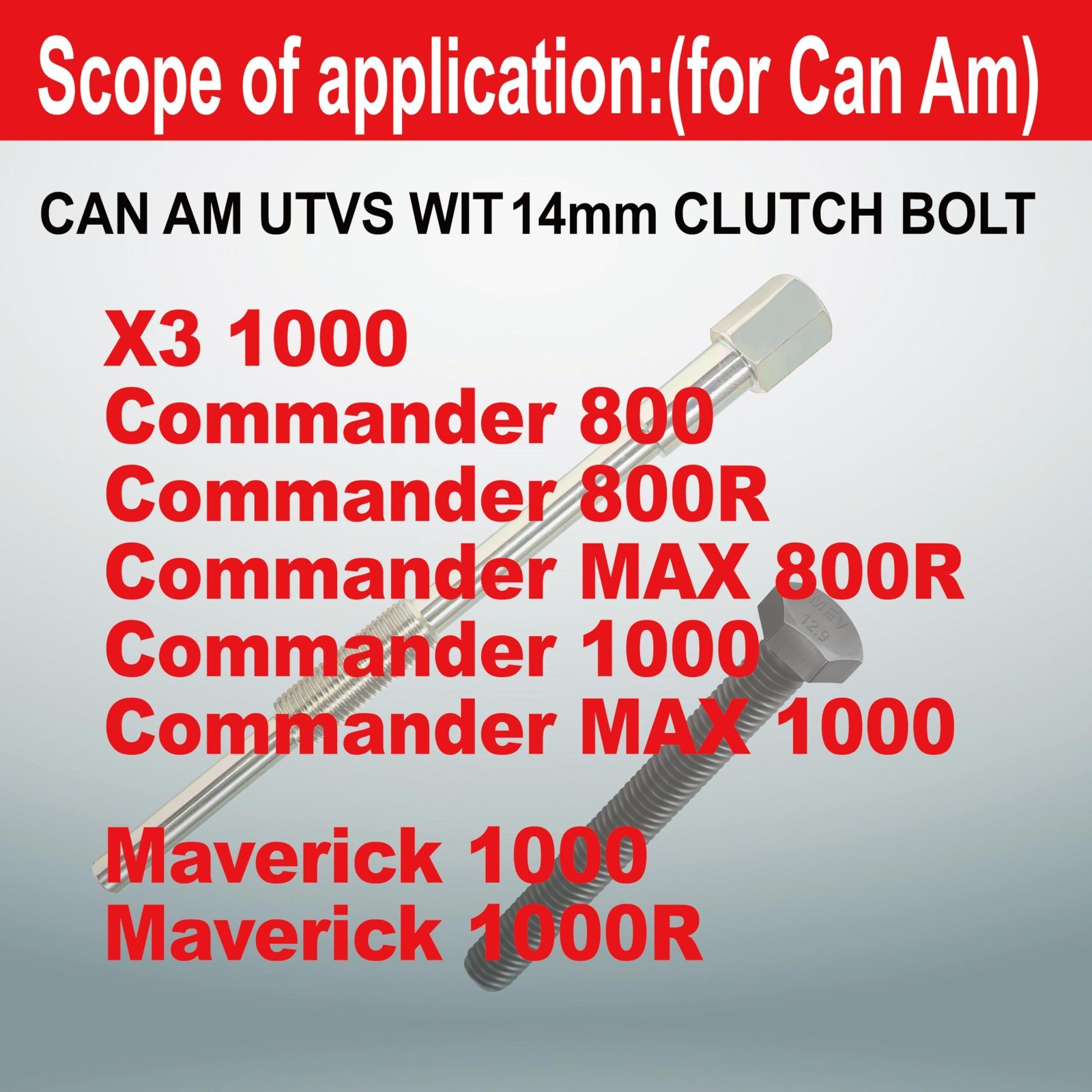 Drive Clutch Puller Tool for Can-Am Commander Maverick Outlander Renegade M14x1.
