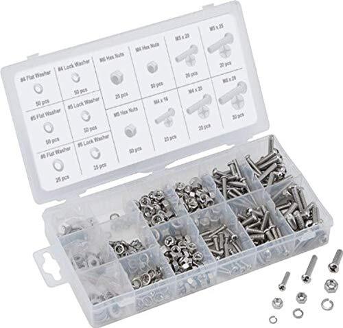 Titan 45250 Metric Nut and Bolt Assortment-475 Piece (M4, M5, M6), Steel