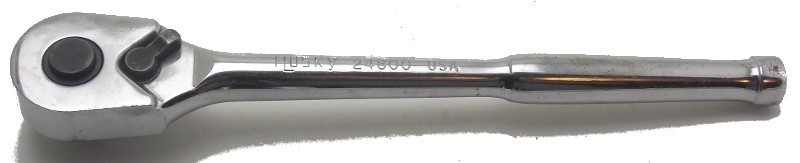 Husky 1/2″ Drive Quick Release Socket Ratchet 10.75″ Long Model 24800 USA Used