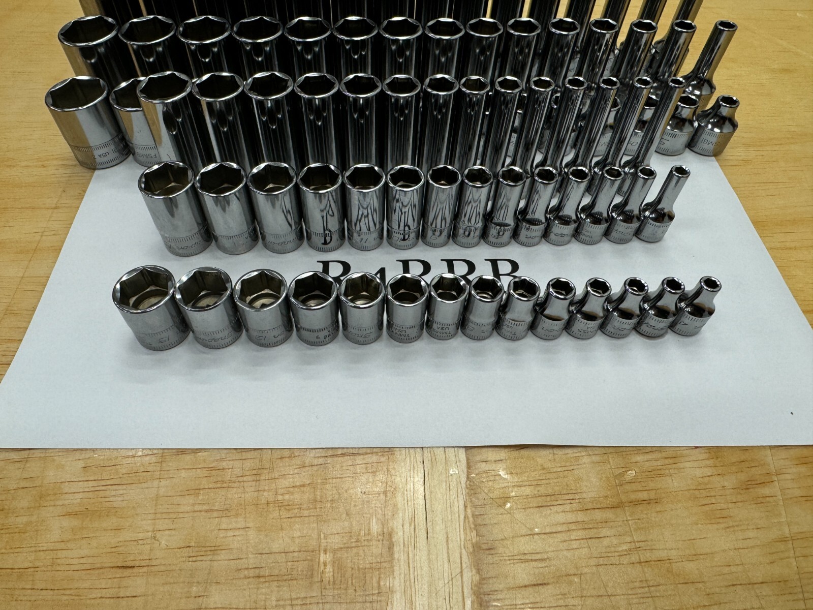 Snap-on Tools USA NEW 87pc 1/4 & 3/8″ Drive Metric 6PT Chrome MASTER SOCKET SET