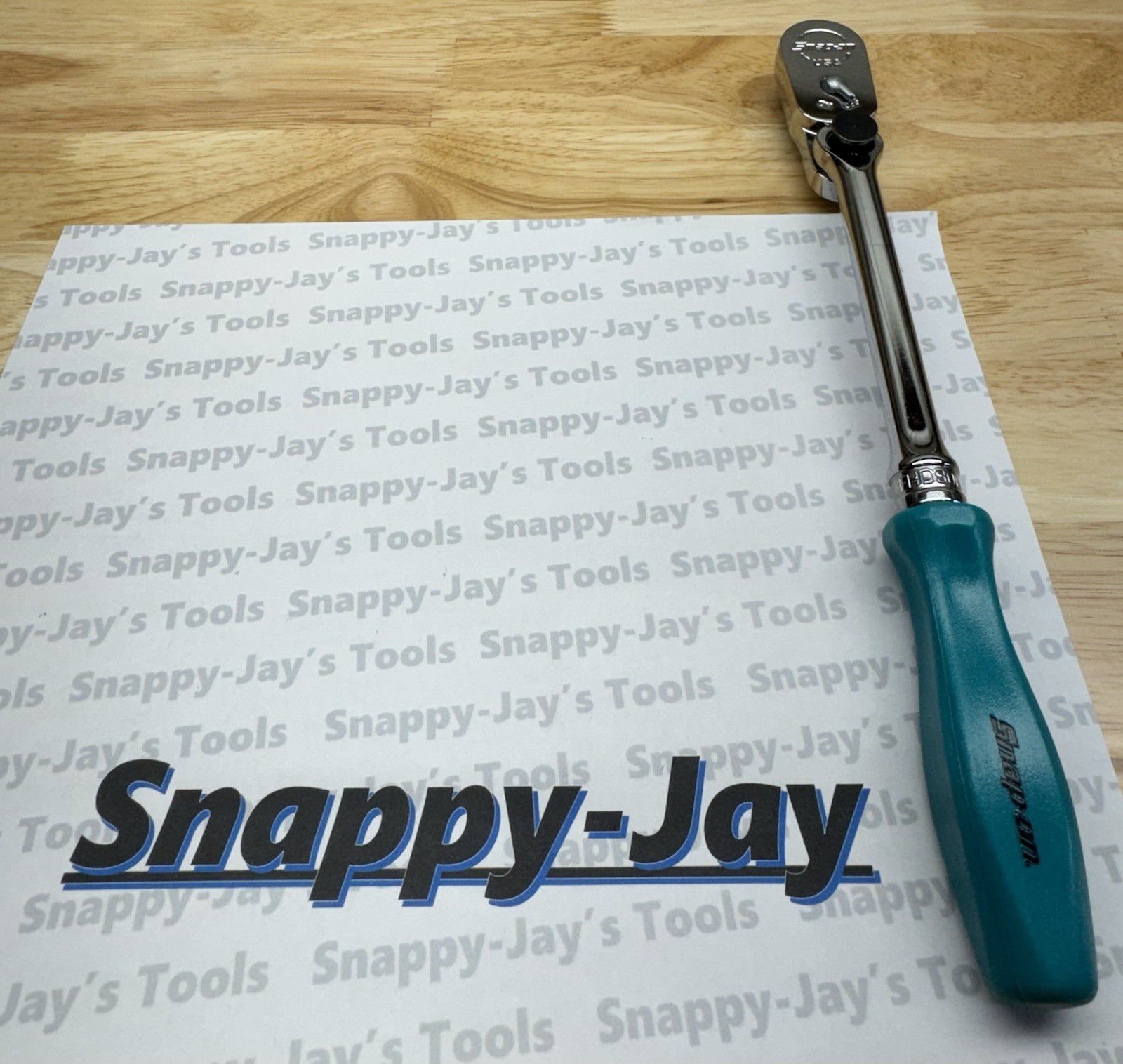 Snap-on Tools USA NEW TEAL 3/8″ Drive Hard Grip Multi-Position Ratchet FHD80MTL