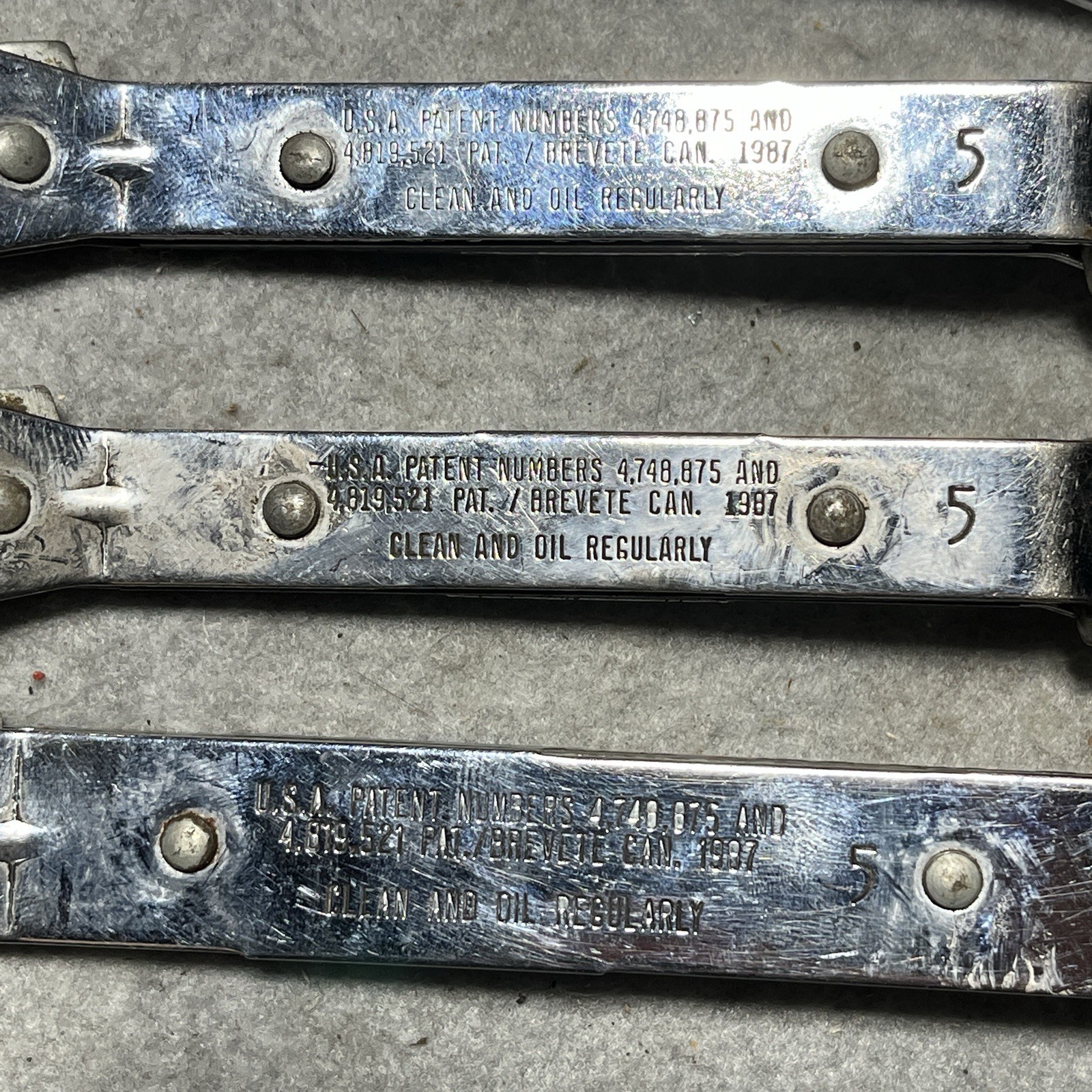 Blue Point by Snap-on Metric Offset Ratcheting Box Wrench 5 pc Set RYAM78 7-17mm