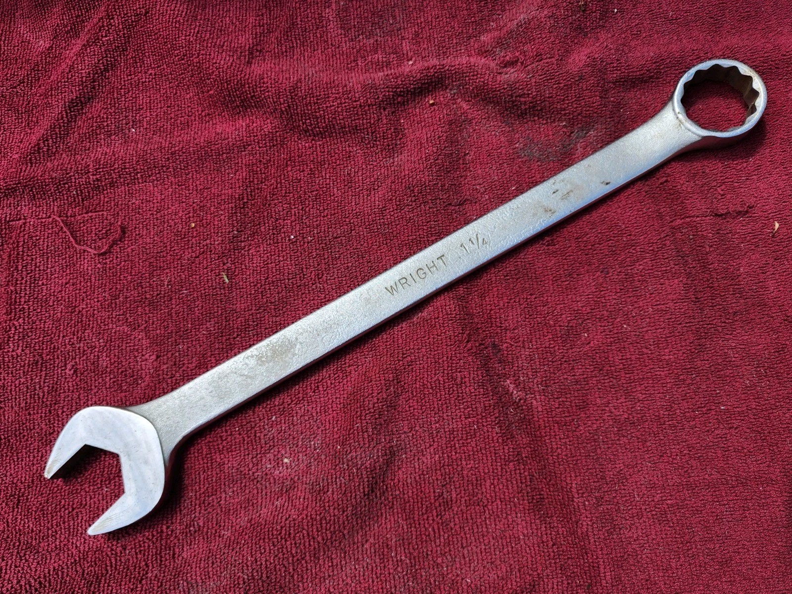 Wright Tool 1-1/4″ Combination Wrench 1140 USA 12 Pt. Satin Finish, Made In USA