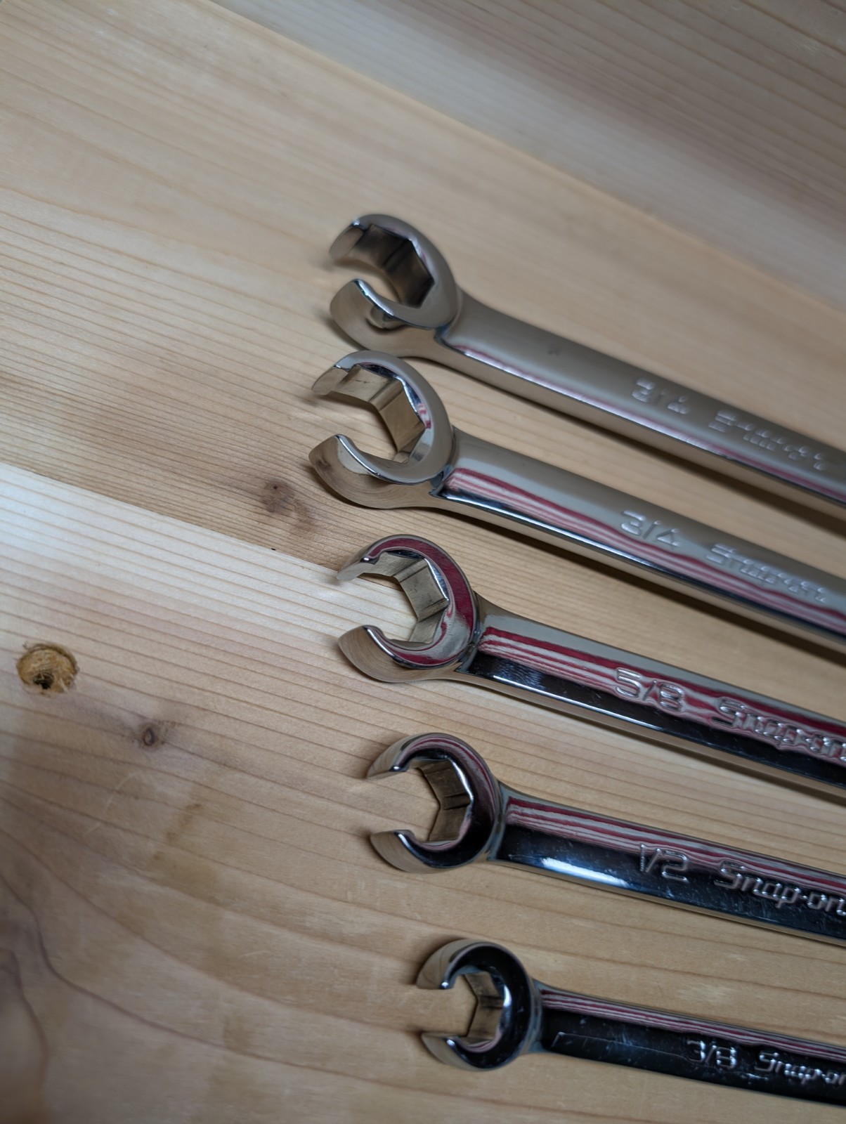 Snap-on™ 3/8″ to 7/8″ 6-point flare nut tubing wrench RXFS1214B to RXFS2428B