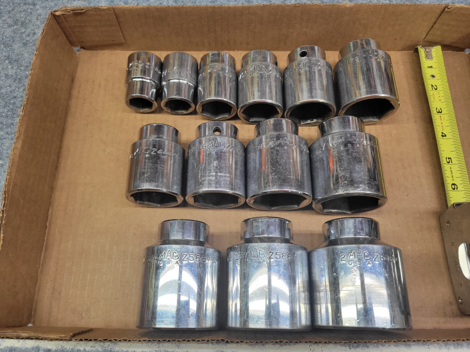 Mac Tools USA 3/4″ Drive 13-Piece Socket Set / Lot 13/16″ – 2″