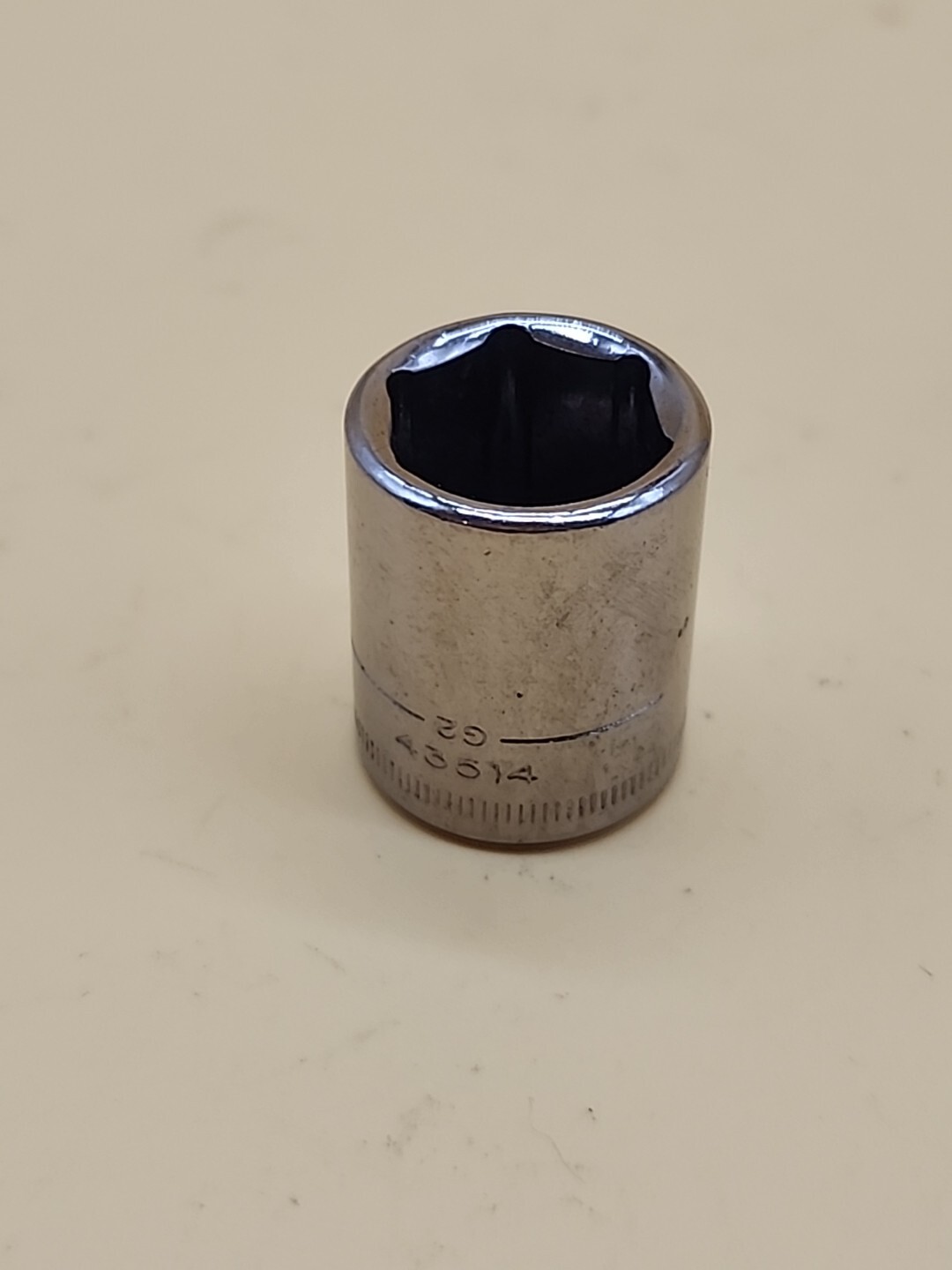 Craftsman Vintag 13mm 6 Point 1/4″ Drive Shallow Socket G2-43514 USA
