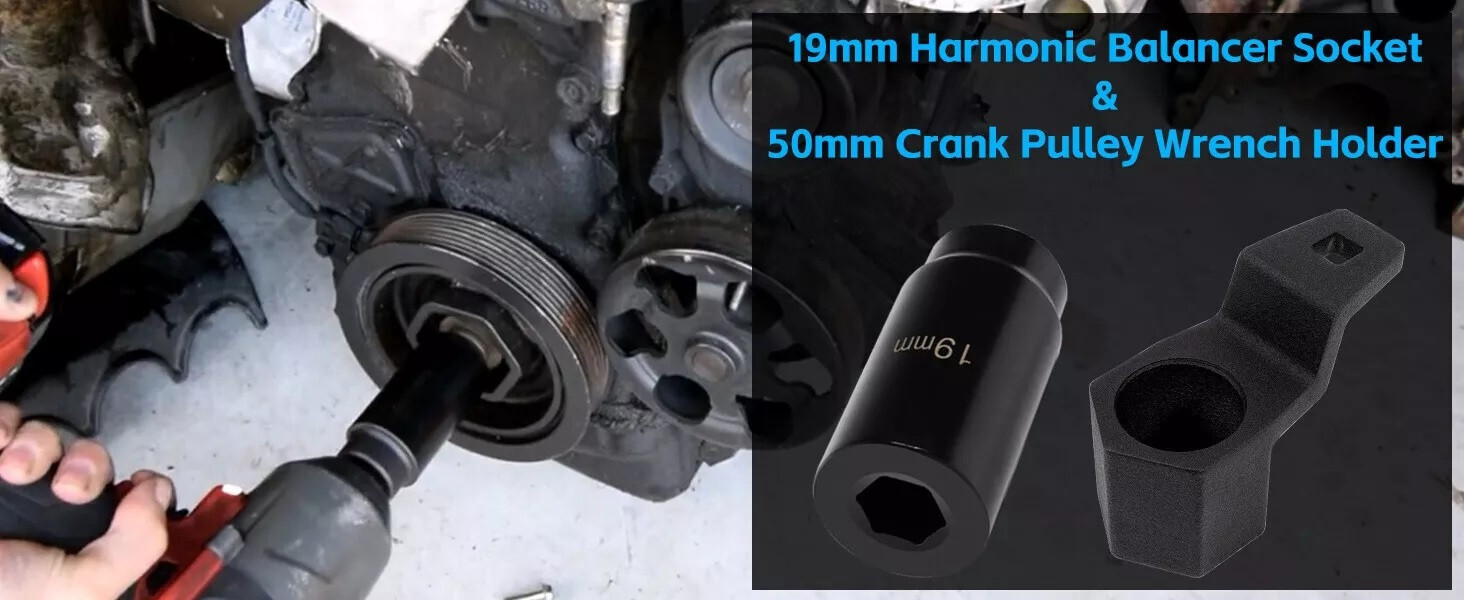 19mm Harmonic Balancer Socket / 50mm Crankshaft Pulley Wrench for Honda/ Acura