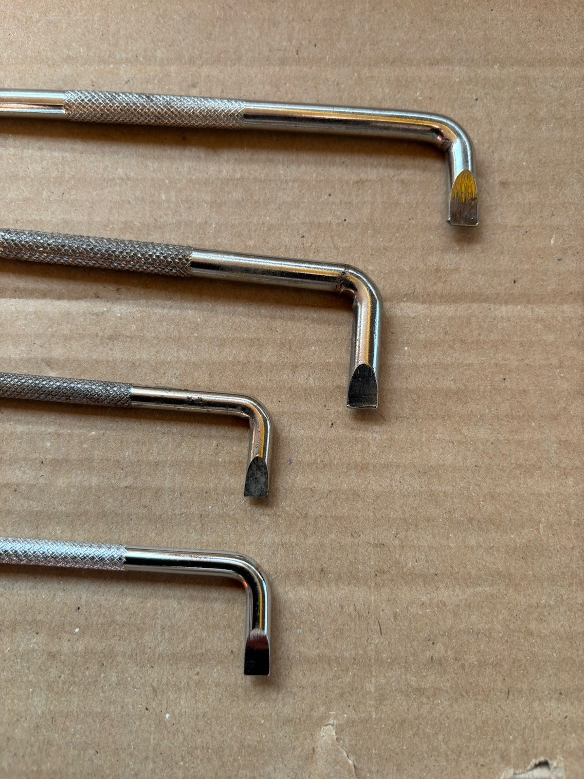 Set Of 4 X Vintage Phillips & Flat Head Offset Screwdrivers