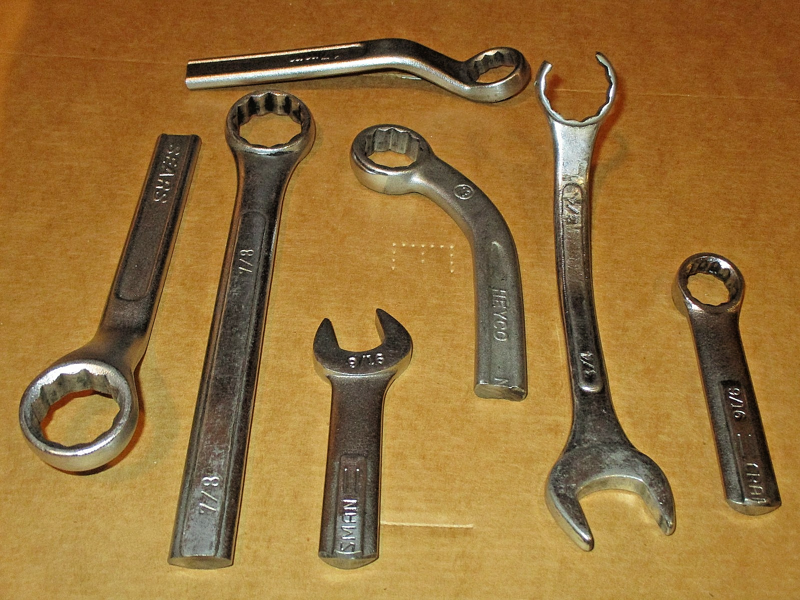 Special Cut short 12 point & open end Wrench’s (for hard to reach places) QTY. 7