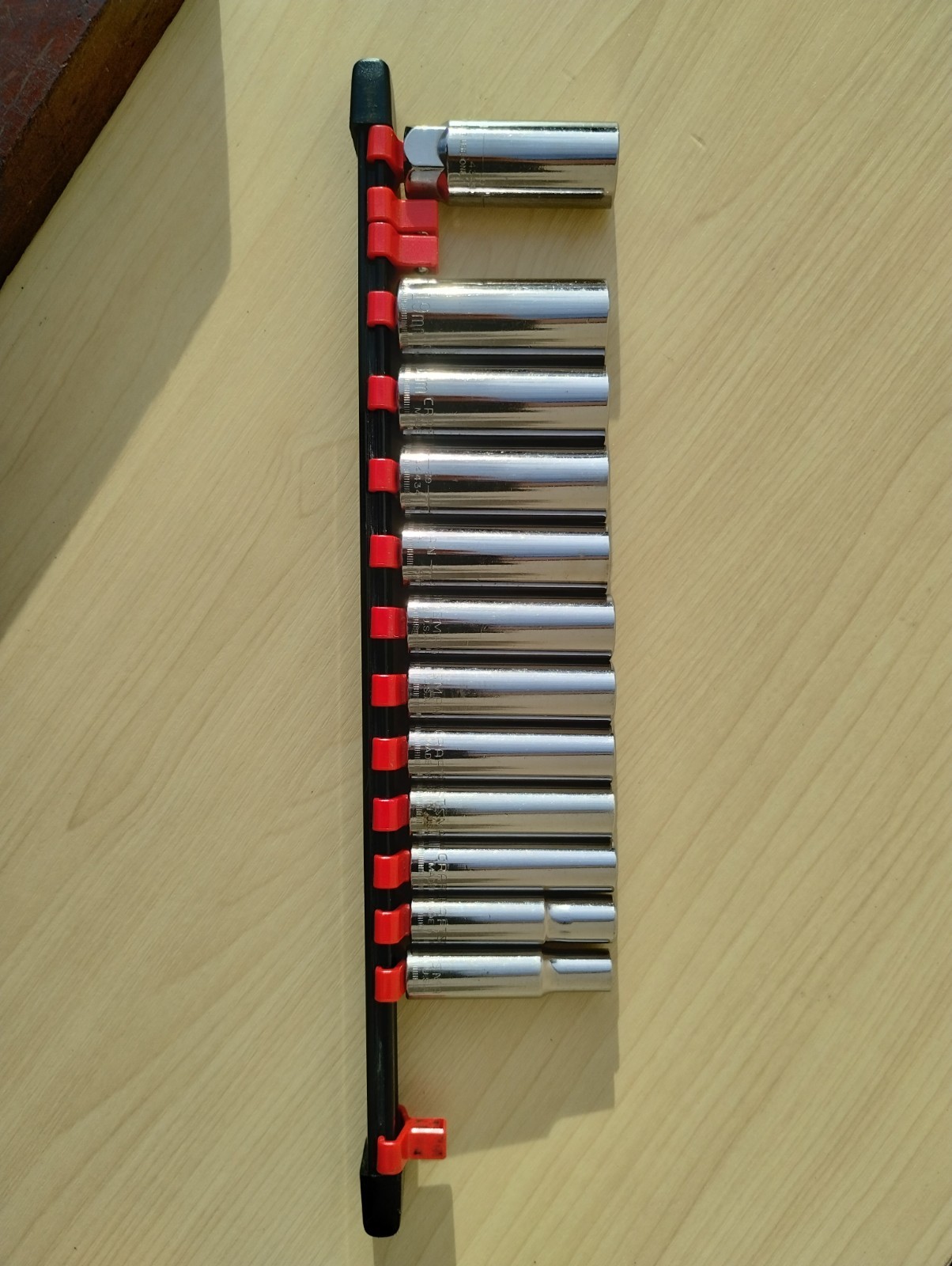 Vintage Craftsman G2-Metric Deep Socket Set 9mm–19mm+18 SparkUSA Made 3/8” Drive
