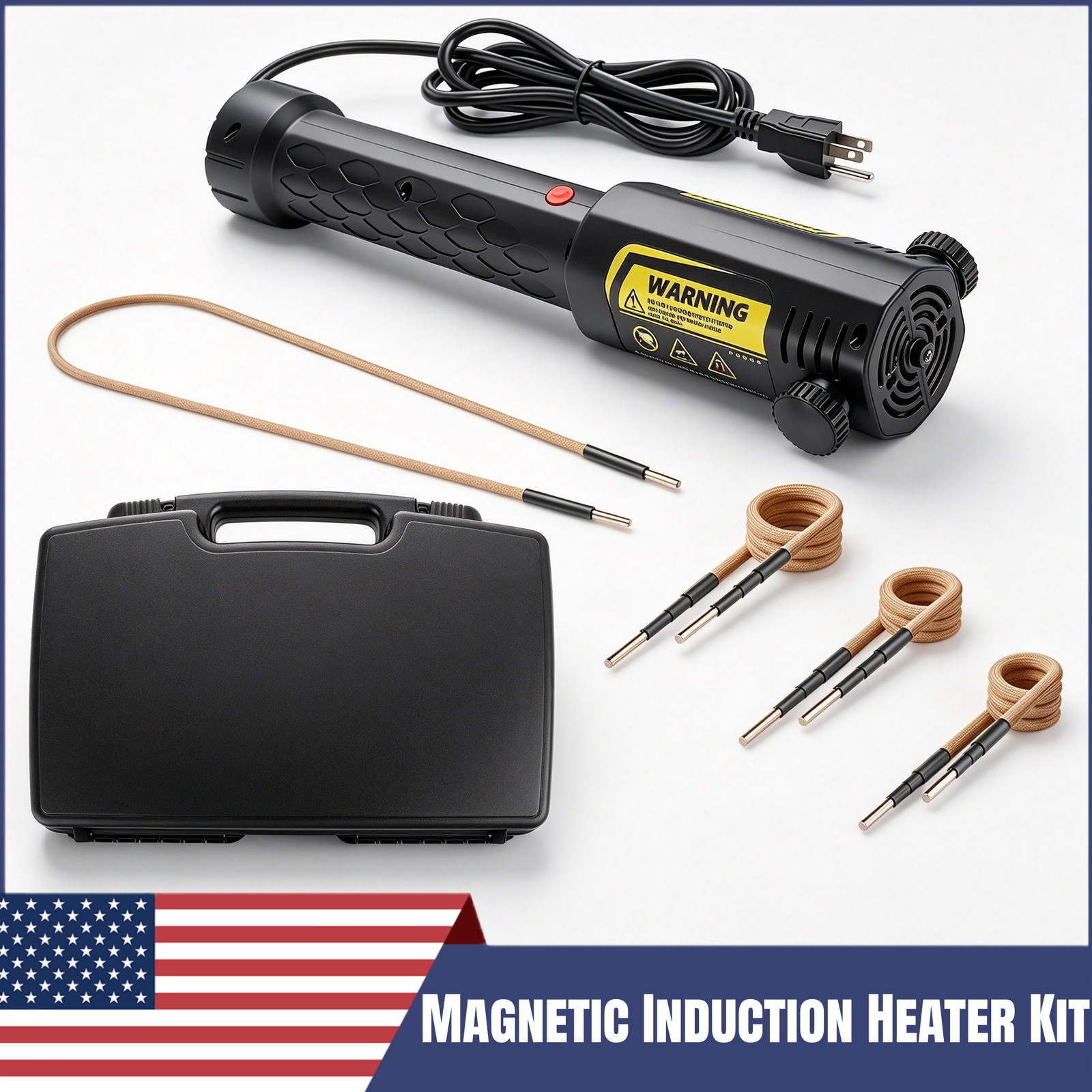 Magnetic Induction Heater Kit 1100W Rusty Bolt Buster for Automotive 1472℉/800℃