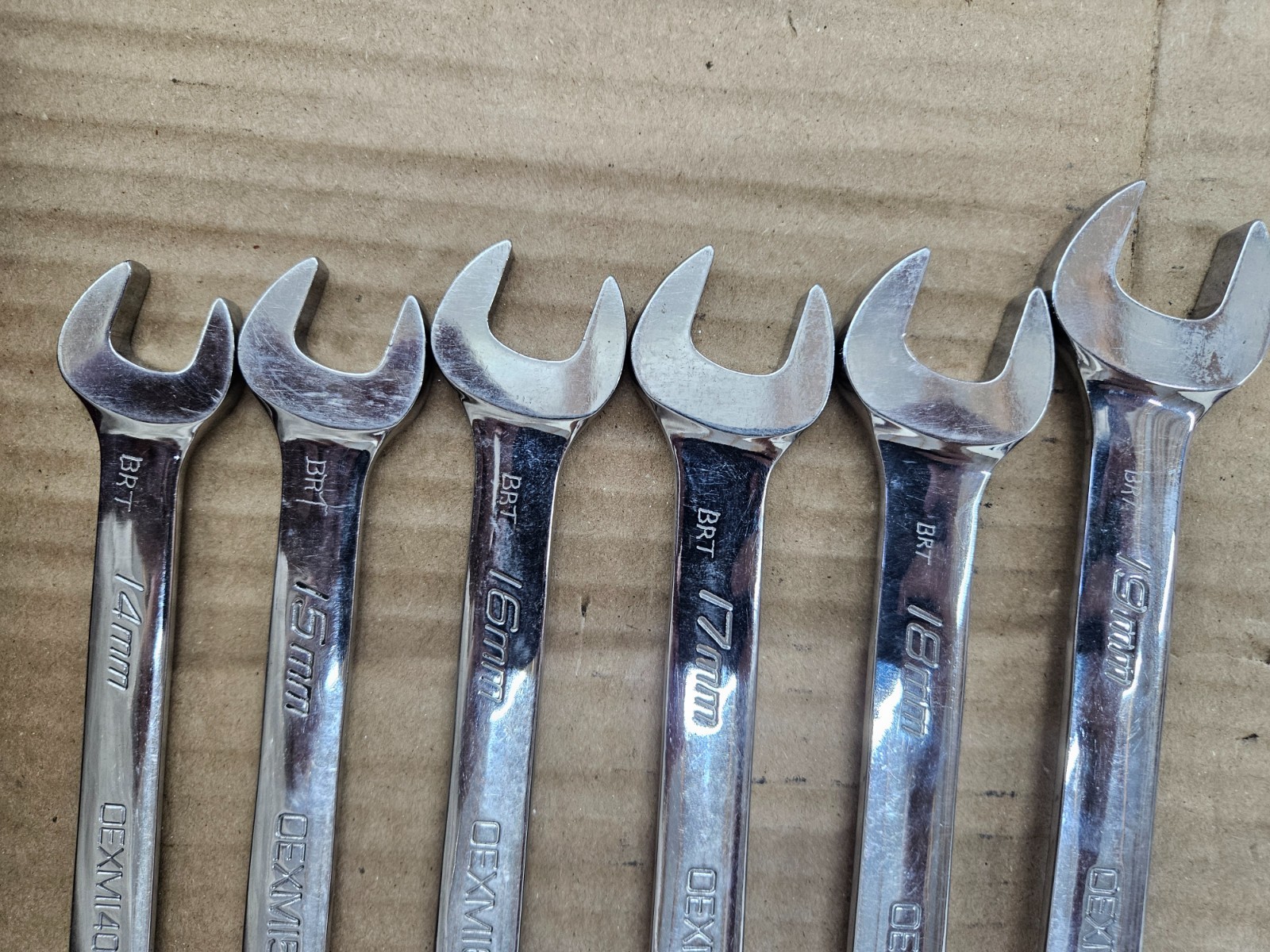 Snap-on Metric Combination Wrench Lot 14mm-19mm USA OEXM Series