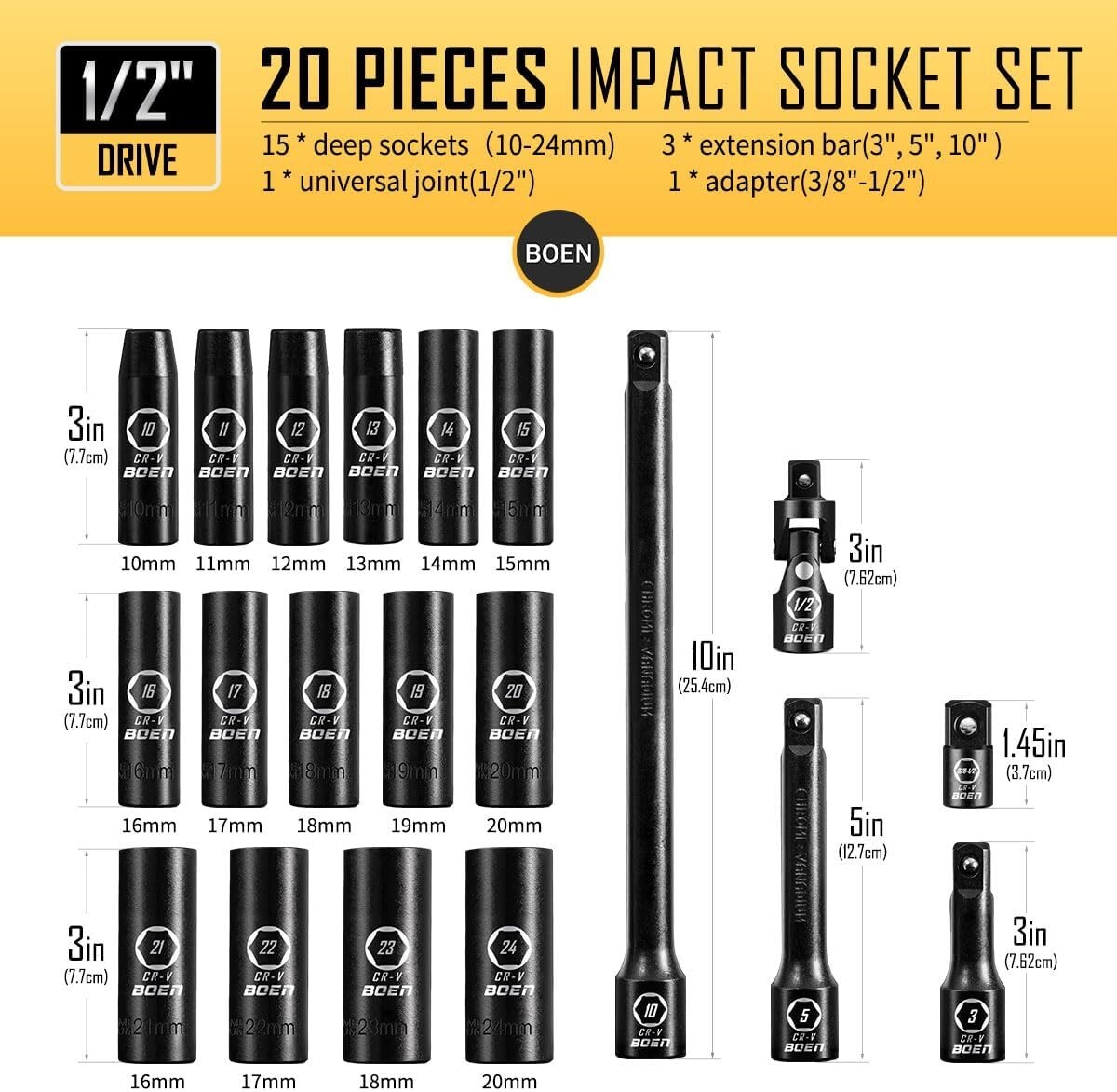 20-Piece 1/2