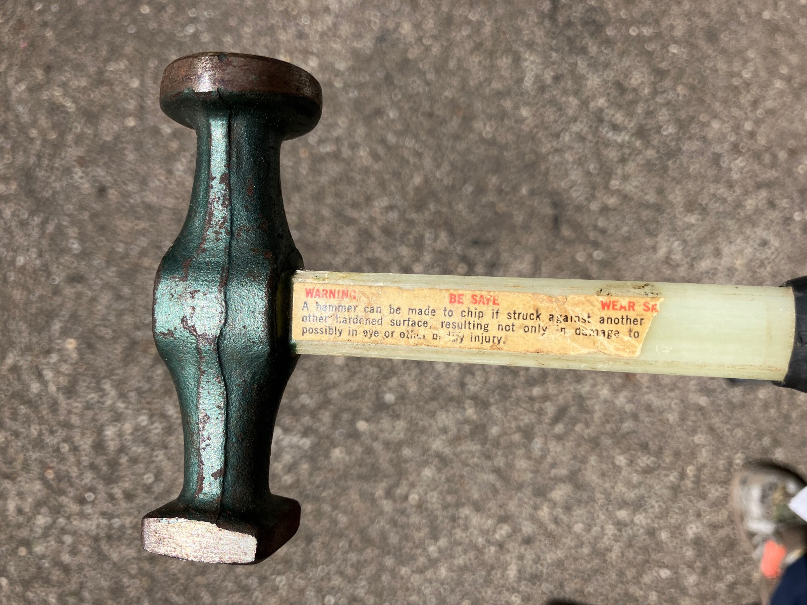 USED Sears Craftsman 10.5 in auto body repair hammer fiberglass handle 10 1/2″