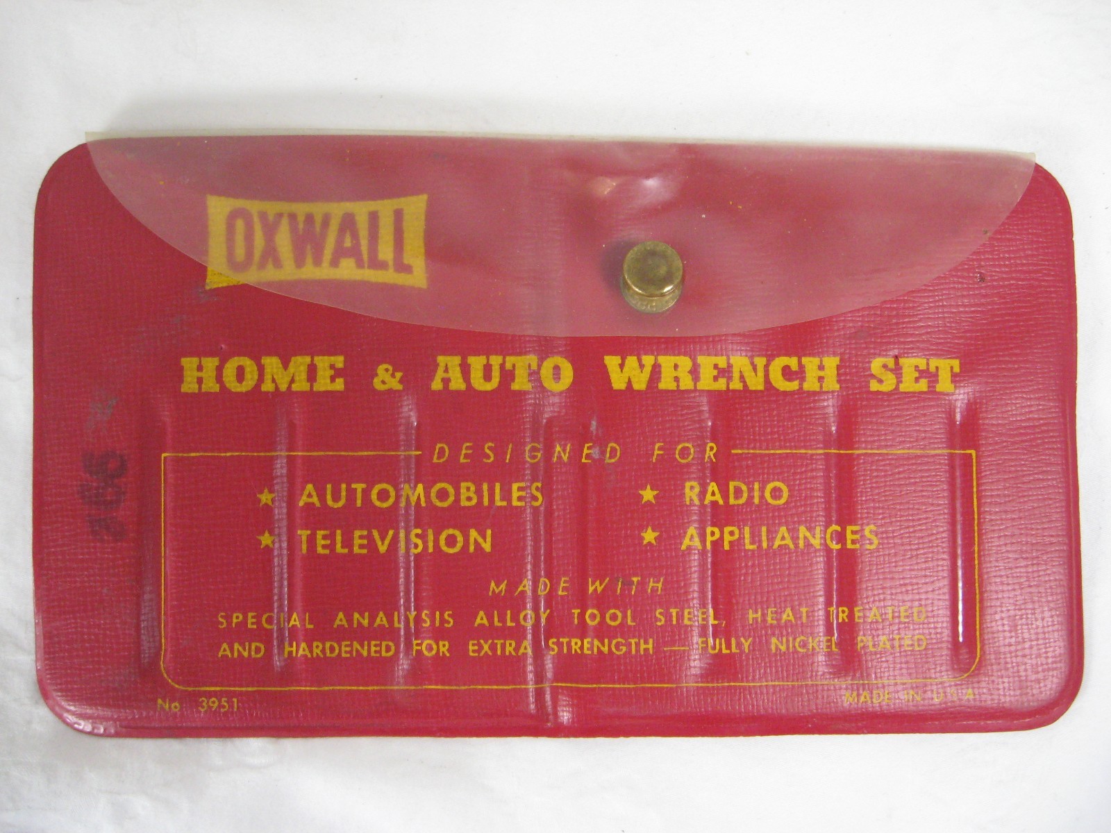 USA No. 3951 OXWALL 8 pc HOME & AUTO combo WRENCH SET = 13/64″ – 7/16″ SAE – NOS