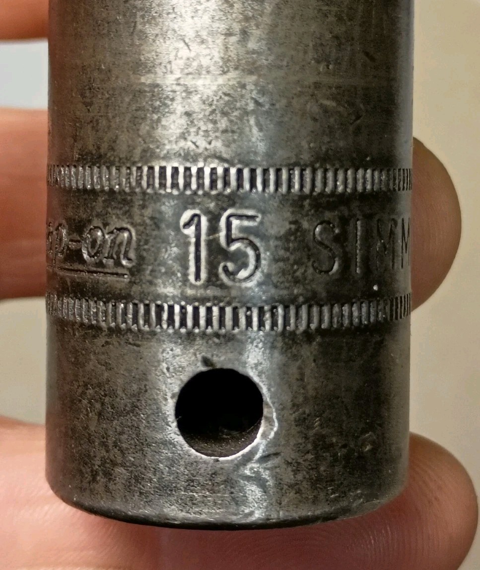 1988 Snap On Tools 1/2″ Drive 15mm METRIC Deep Impact Socket SIMM 150