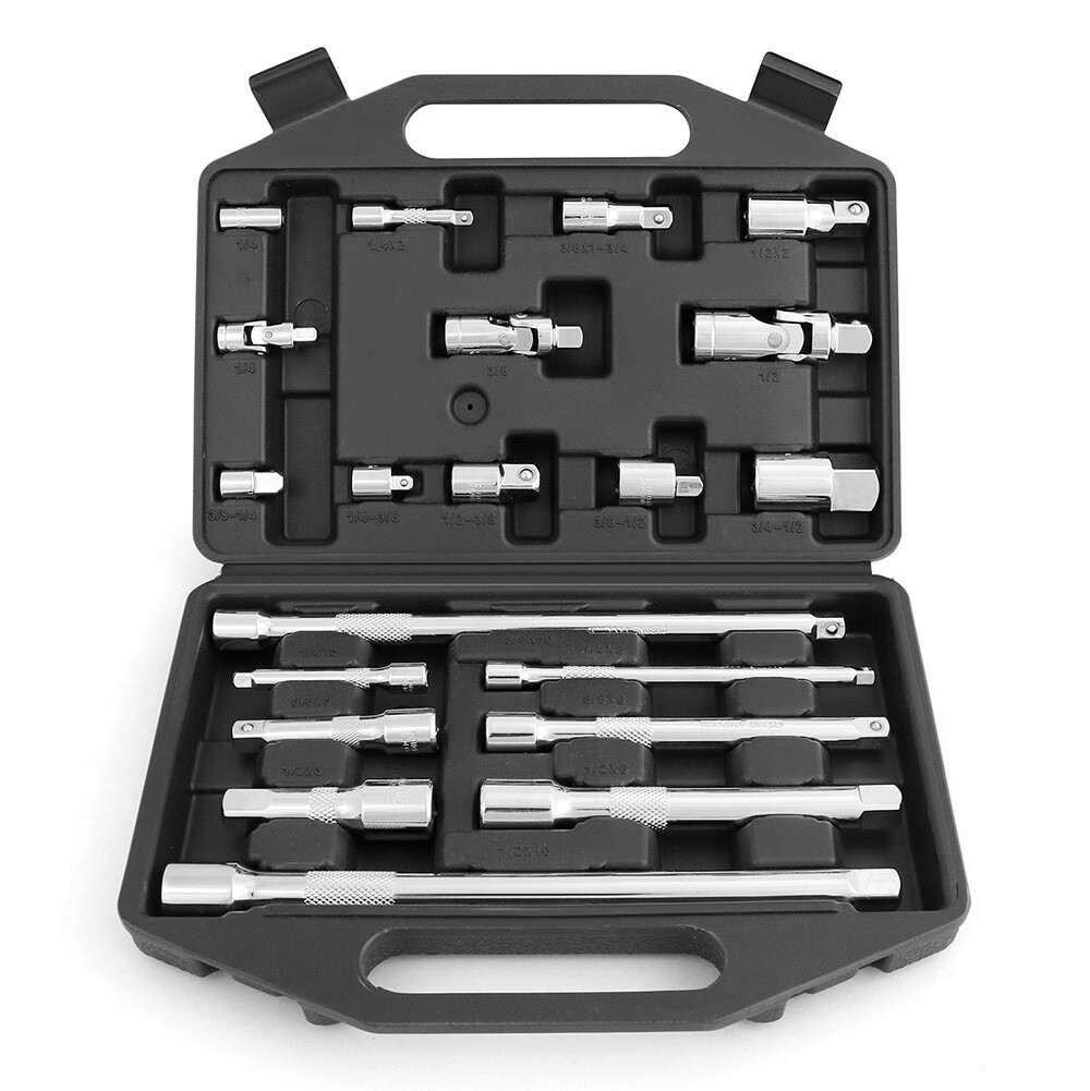 HORUSDY 20PC Extension Bar Set 1/4″ 3/8″ and 1/2″ Drive Socket Extension Set
