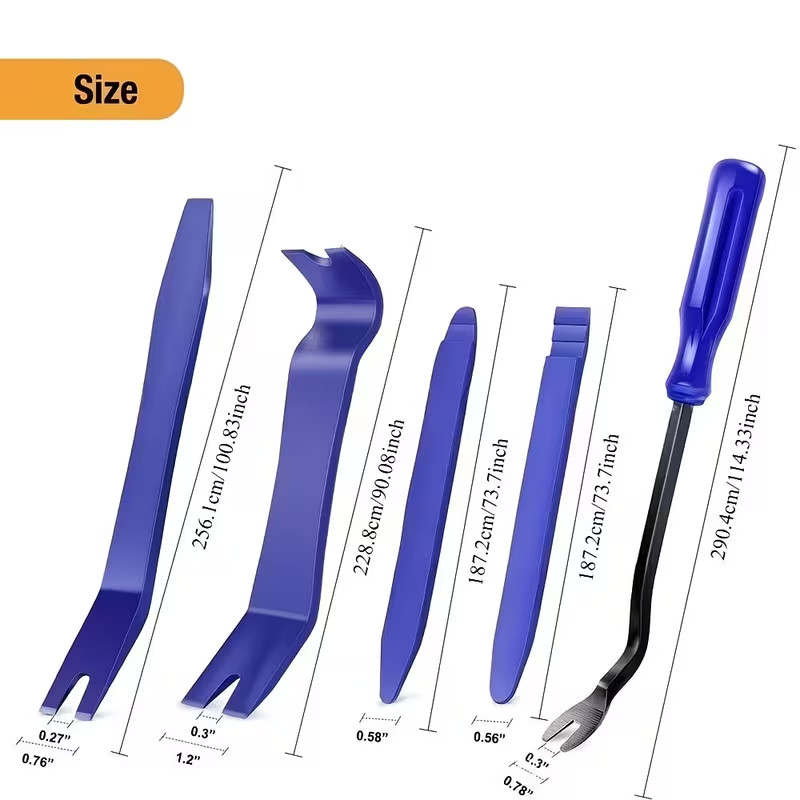 Car Trim Removal Tool Kit 4PCS Auto Door Panel Dash Radio Pry Tool Set Repair
