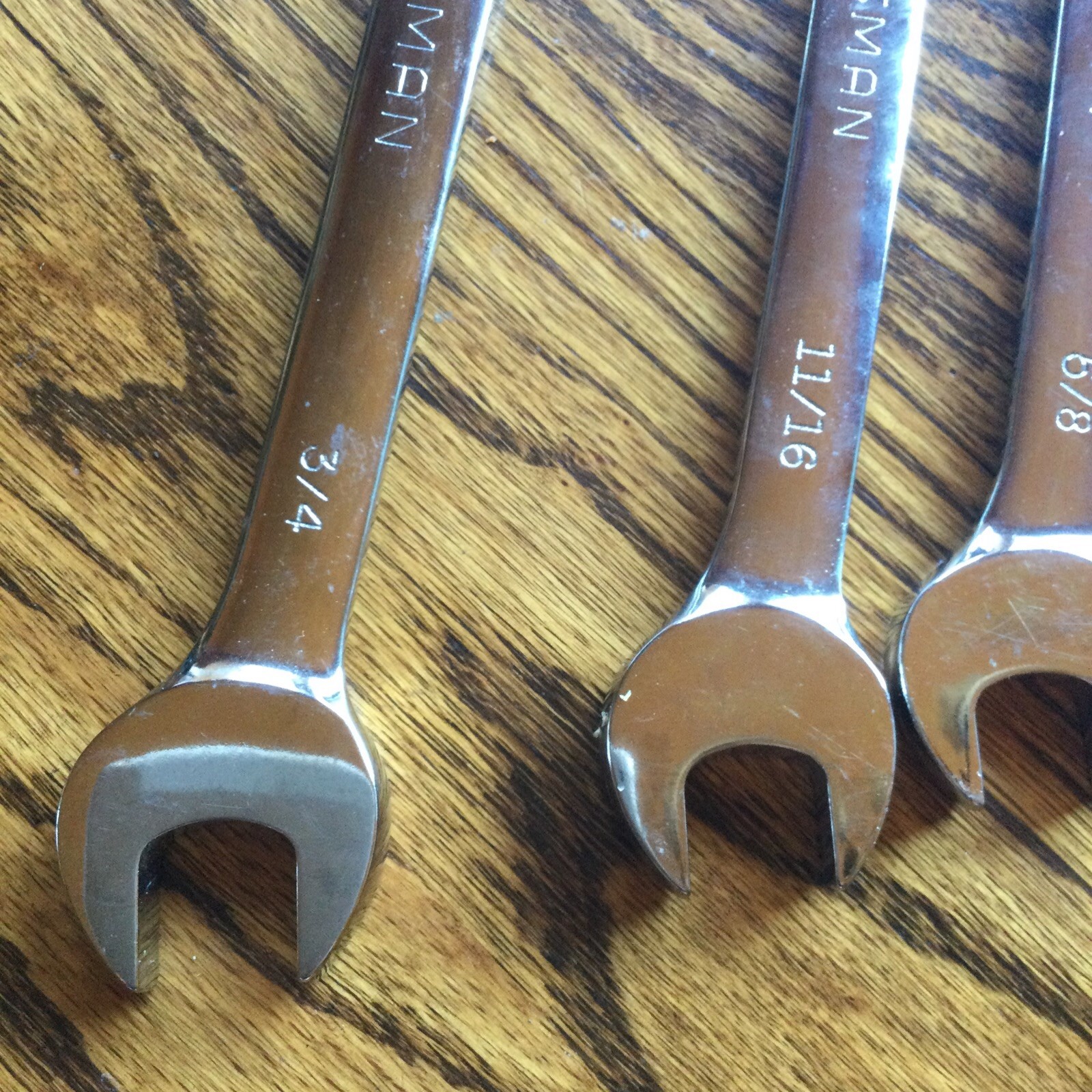 Craftsman Standard SAE Reversible Ratcheting Wrench Set USA Proto SK 5 16 ~3/4