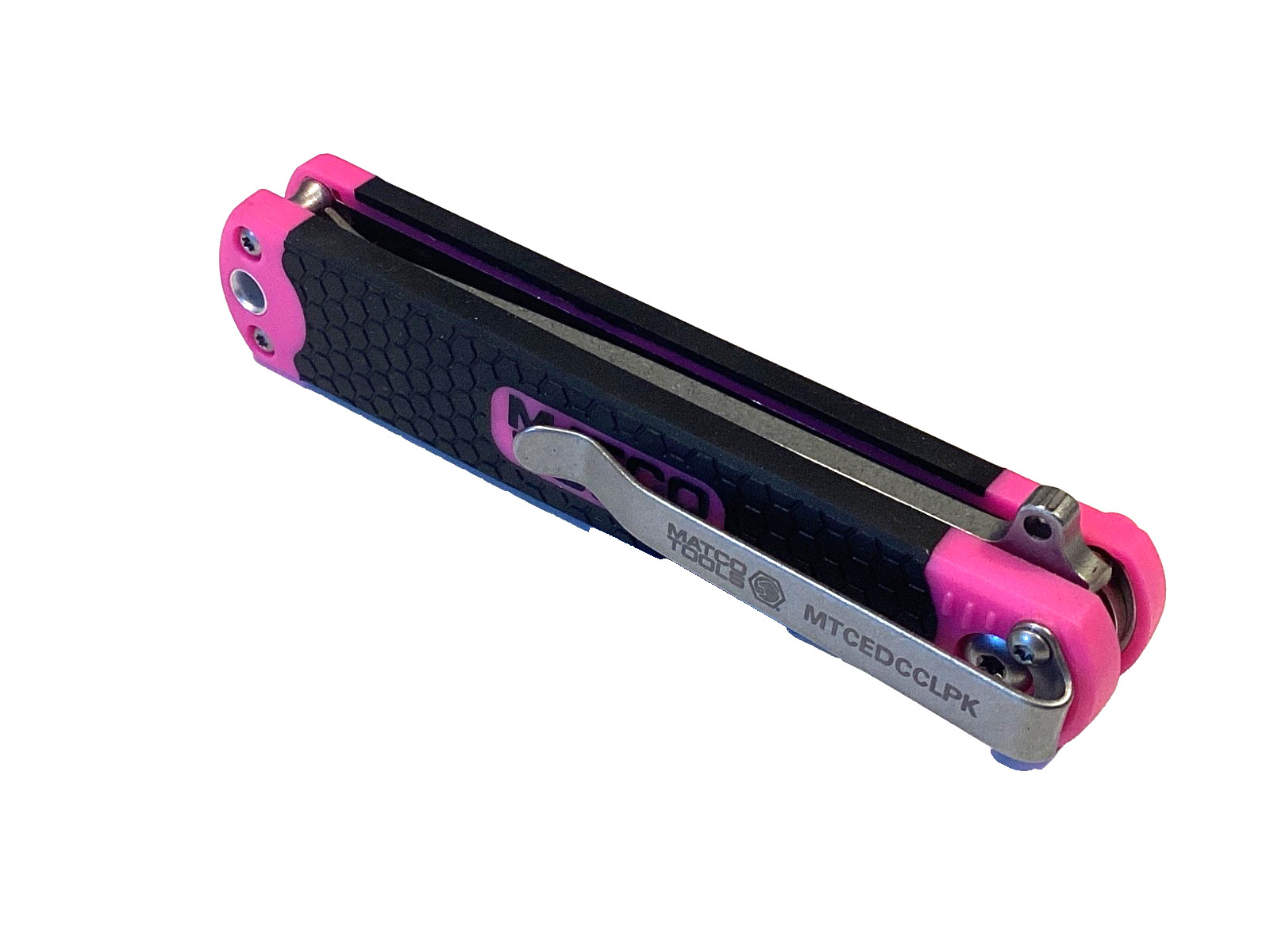 Matco Tools NEW PINK Compact Folding Pocket Snap Locking Clip Lifter MTCEDCCLPK
