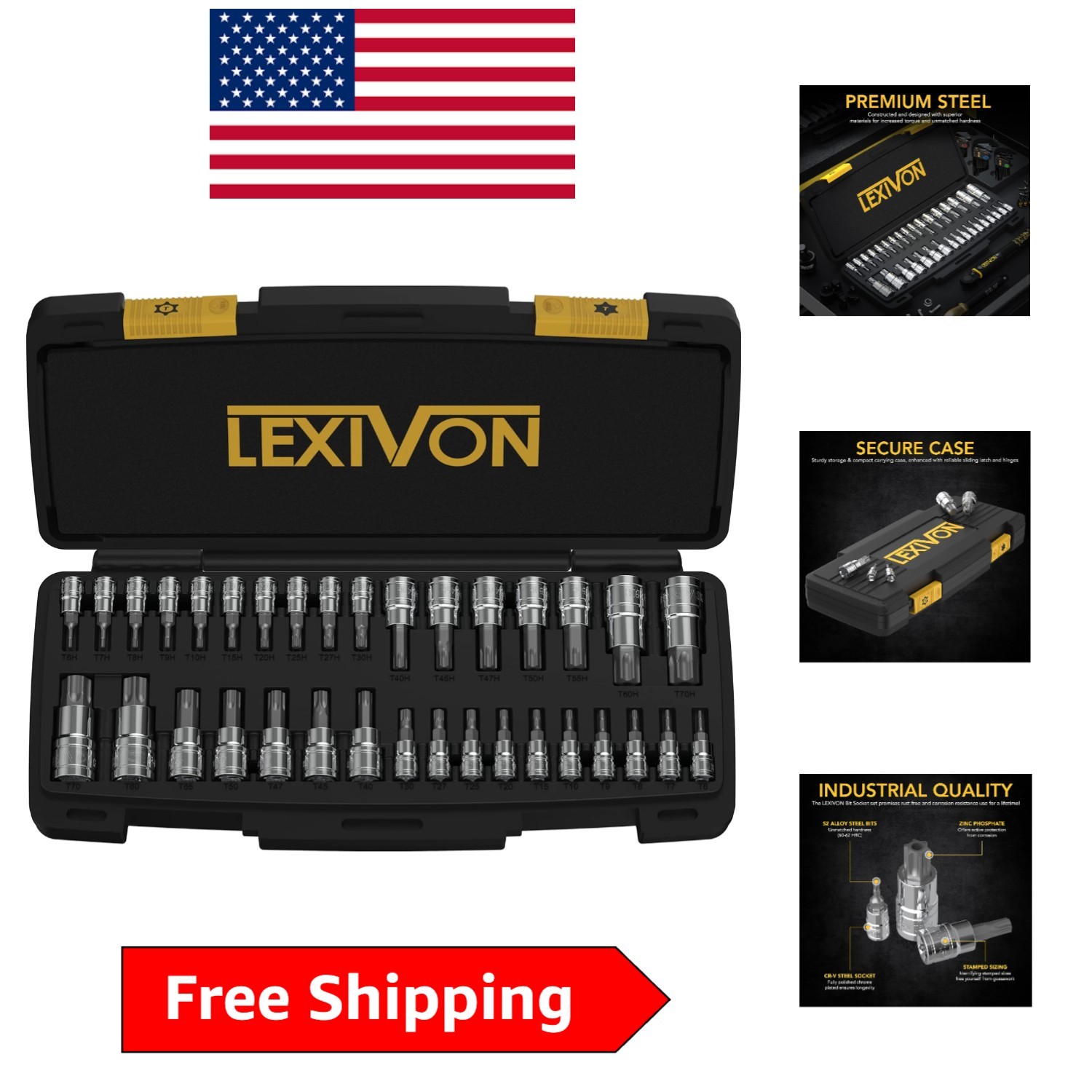 Enhanced Master TORX Bit Socket Set – 34-Piece S2 Steel with Polished Finish