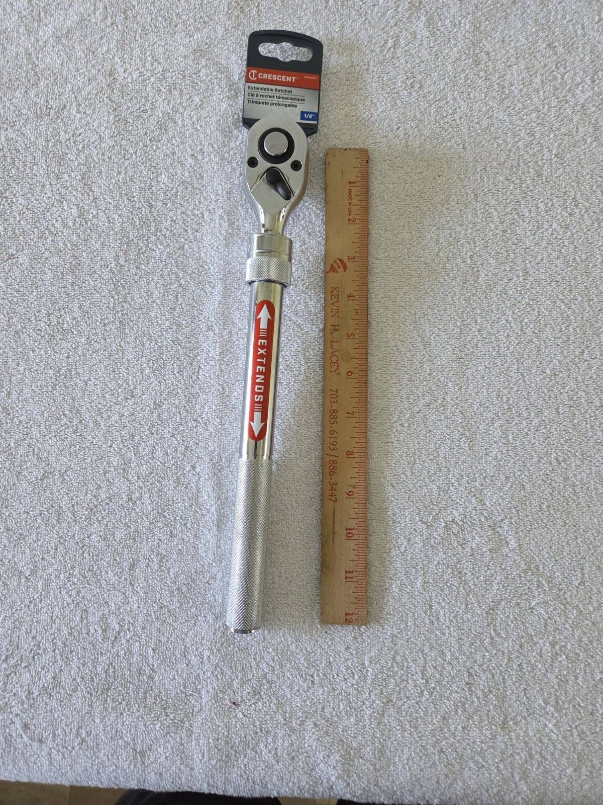 Crescent 1/2in Drive Extendable Ratchet CRW12EXT