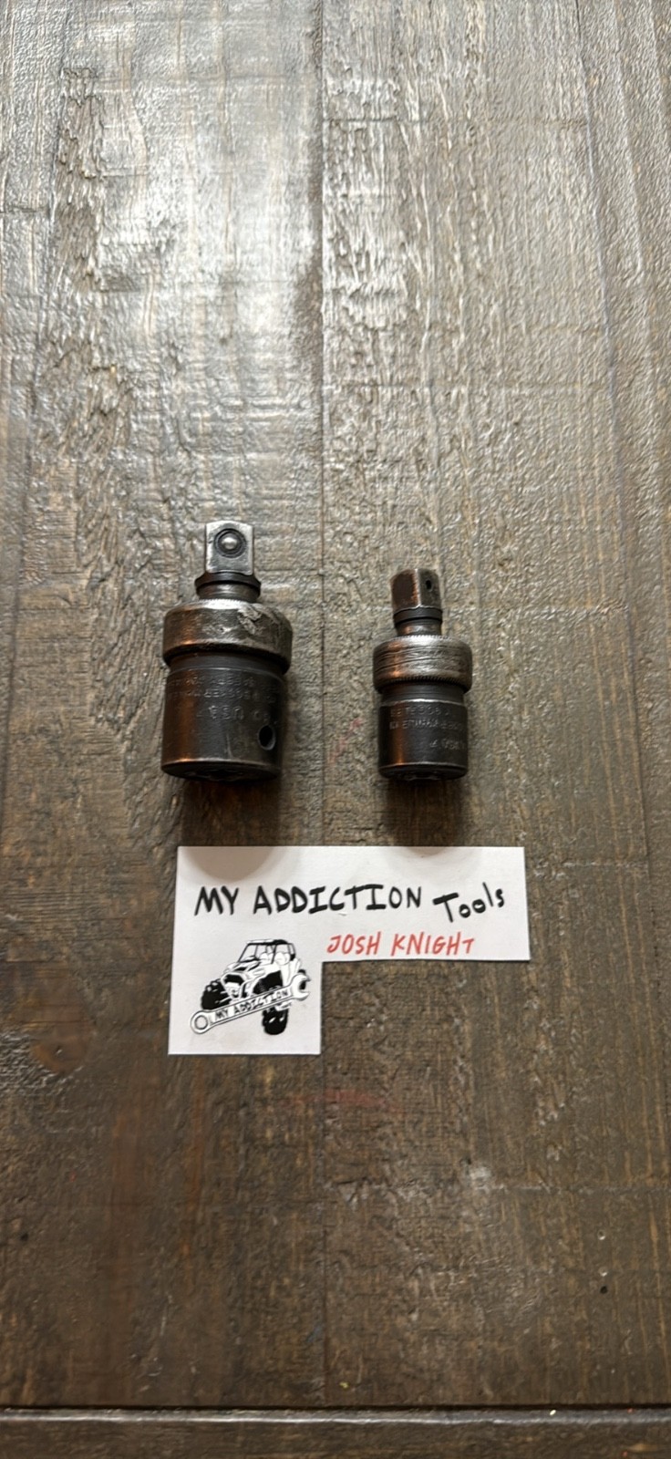 Snap on 3/8” and 1/2” universal impact swivels 1/2”-IP80 3/8”-IPF800