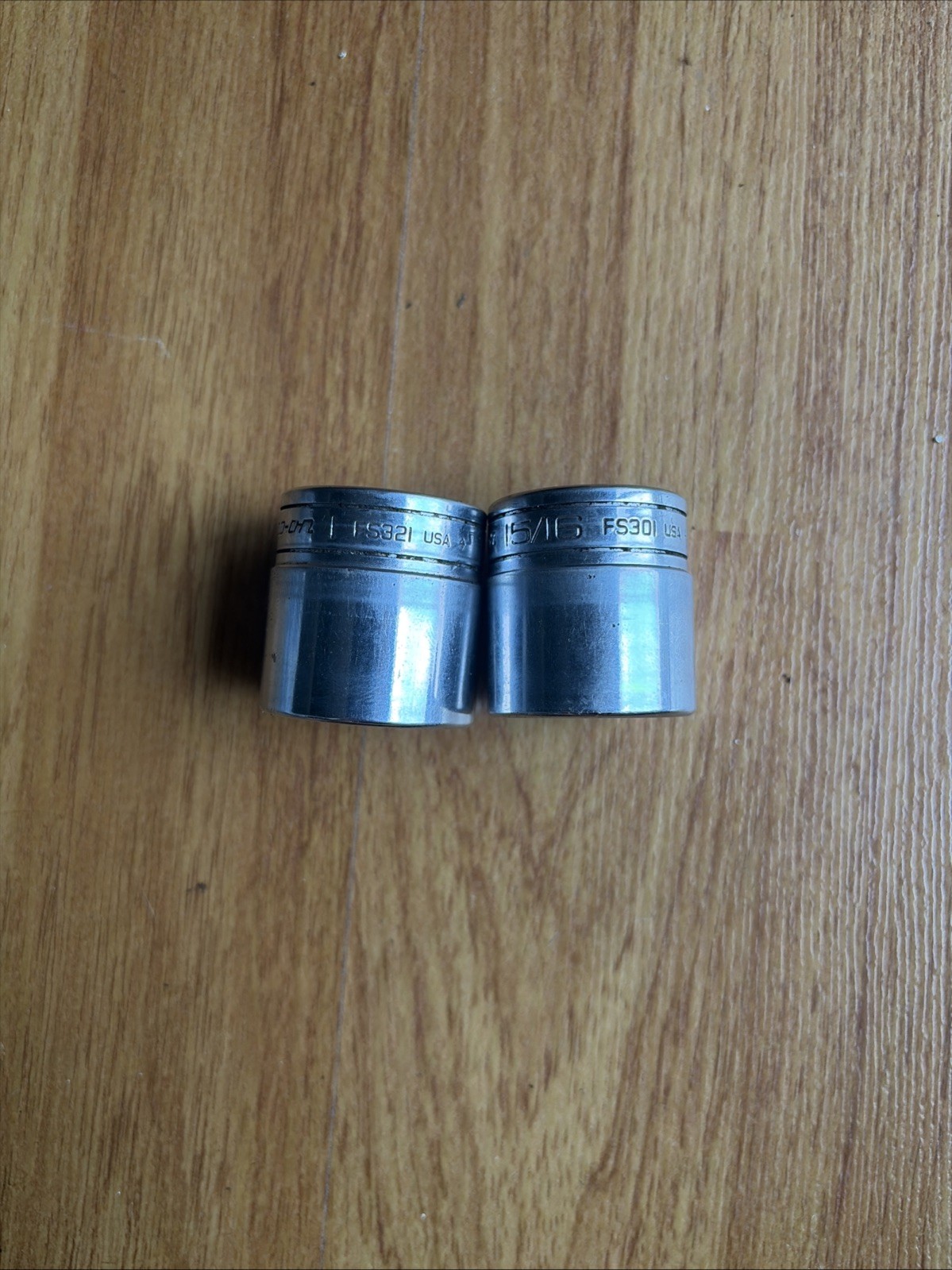 Snap-On Tools 3/8″ drive 15/16″ & 1″ 6-point SHALLOW Sockets FS301 FS321