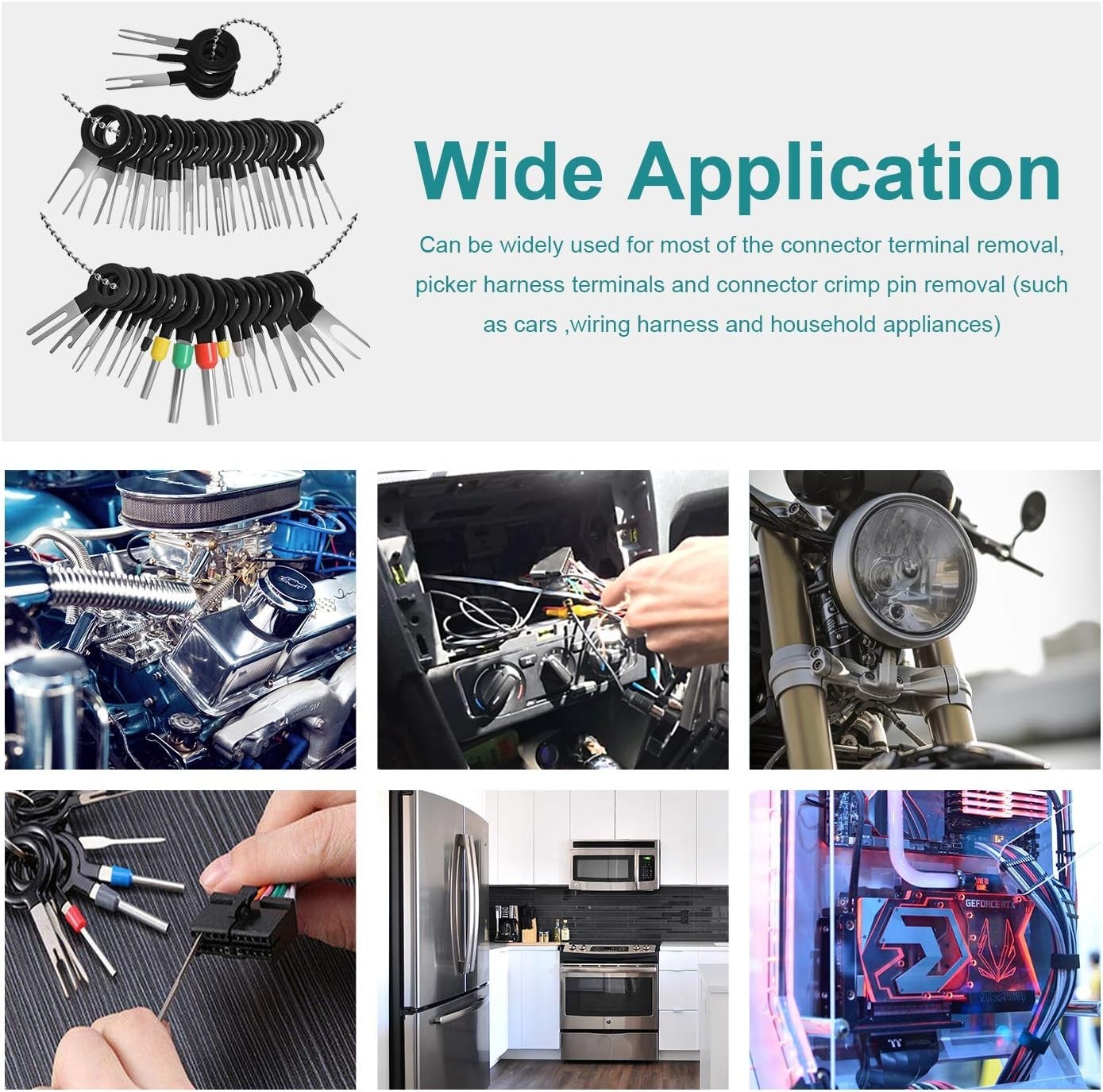 Versatile 39-Piece Kit for Extracting Car Wire Connectors – Easy to Use & Carry