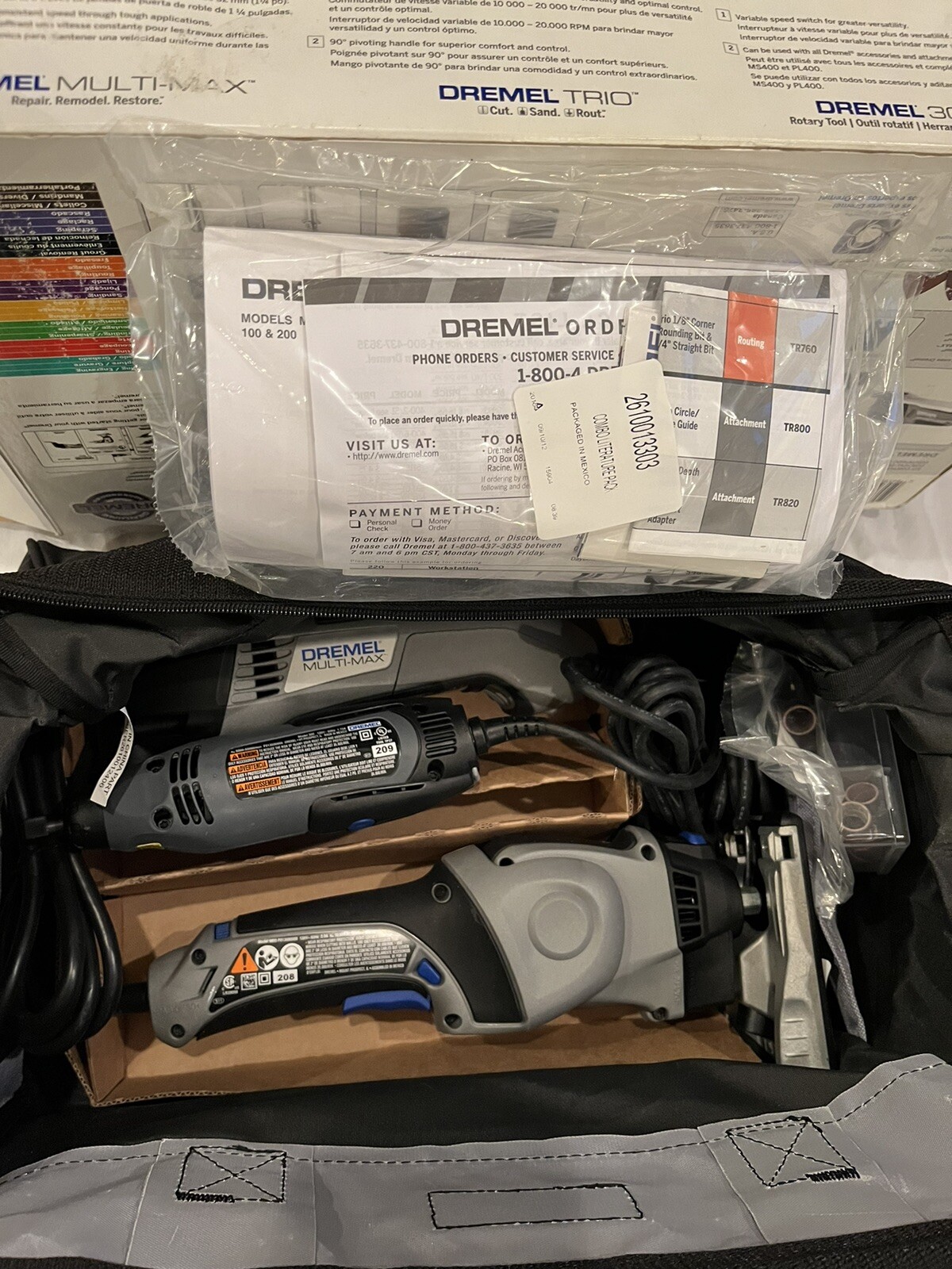 🛠️ Kit Dremel Multi-Max 3 Outils + 25 Accessoires & Sac Transport 🎒