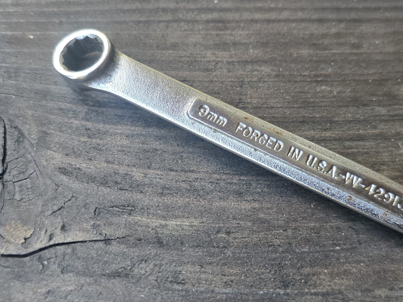 Vintage Craftsman 9mm 12 point Combination Wrench -VV- 42913 Forged in USA