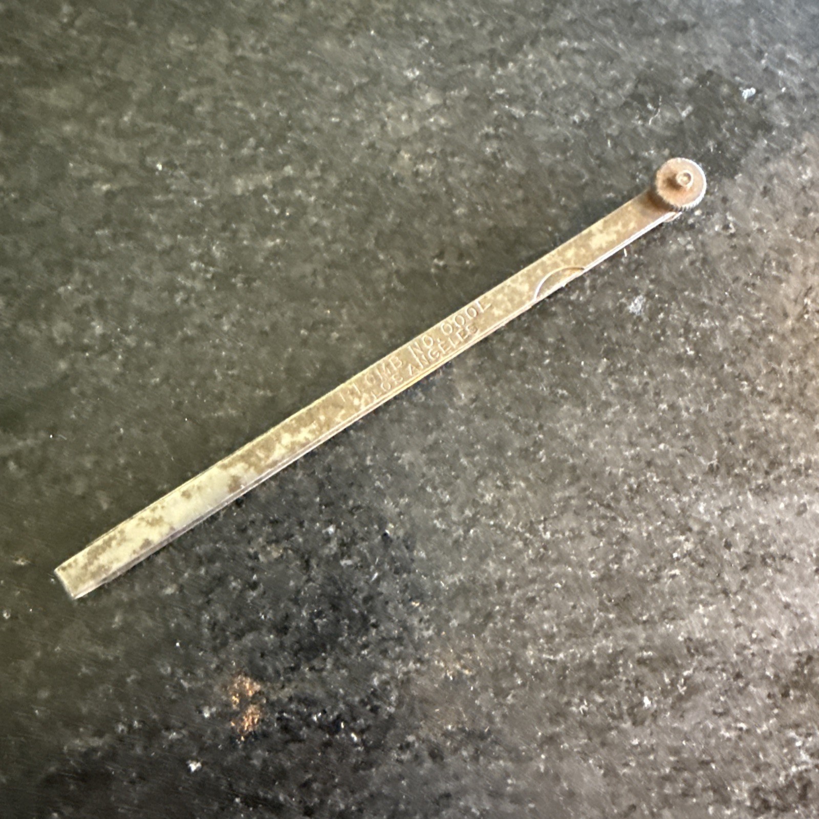 PLOMB Feeler Gauge 000E Los Angeles 1930’s-40’s Antique Original Rare Tool