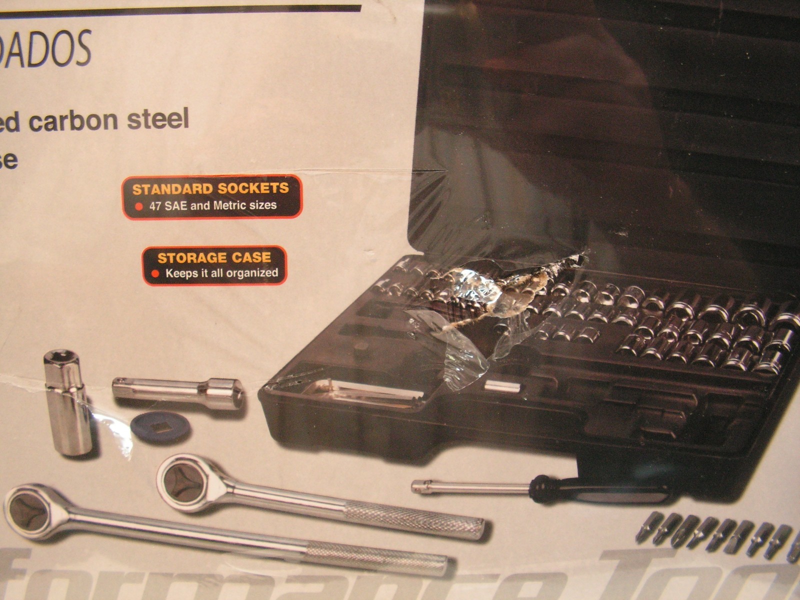 Performance Tool Kit 85 Piece Socket Set SAE & METRIC Chrome Finish W/ Case
