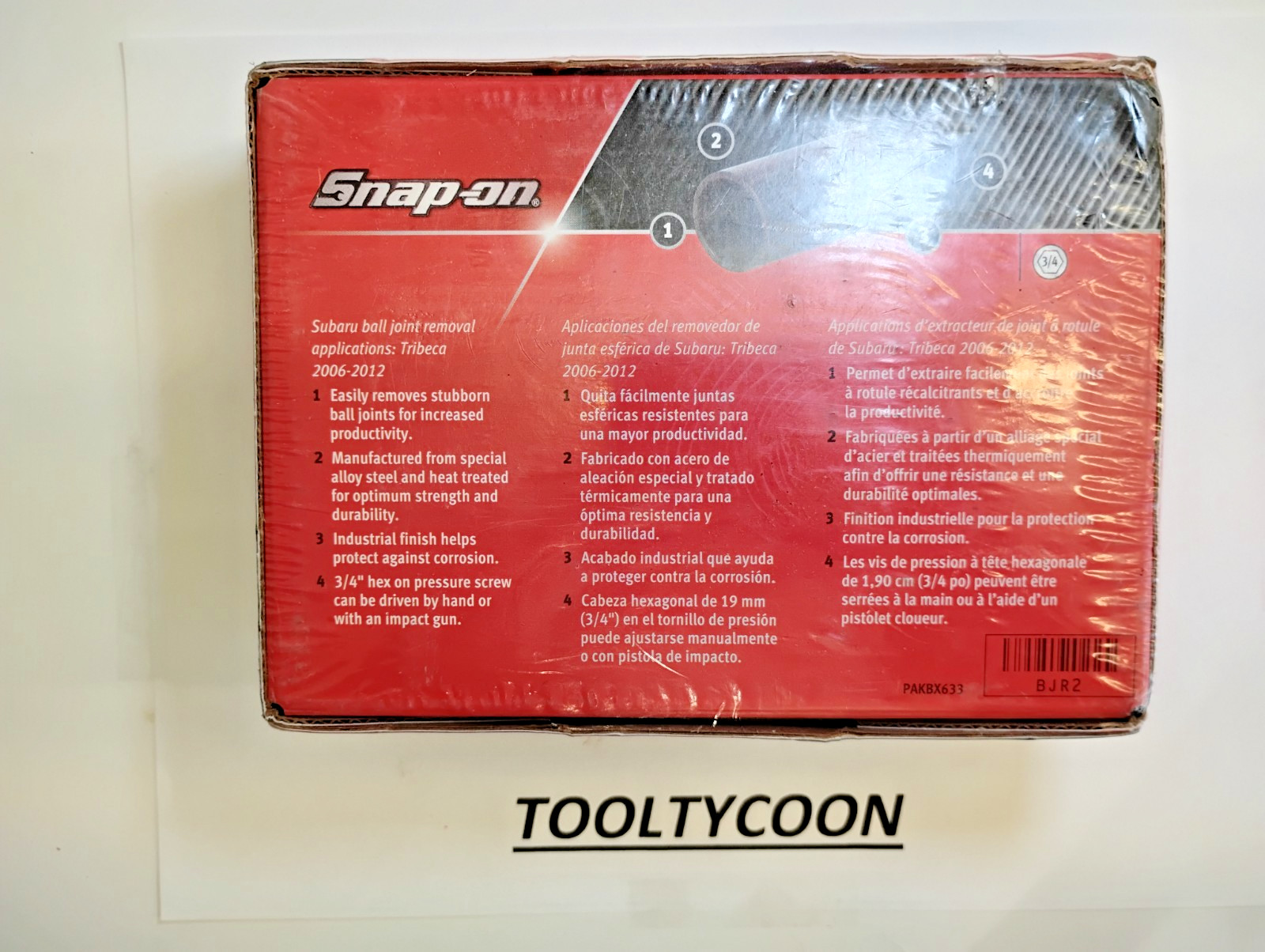 Snap-on Tools USA NEW Ball Joint Remover Socket for Subaru Vehicles BJR2