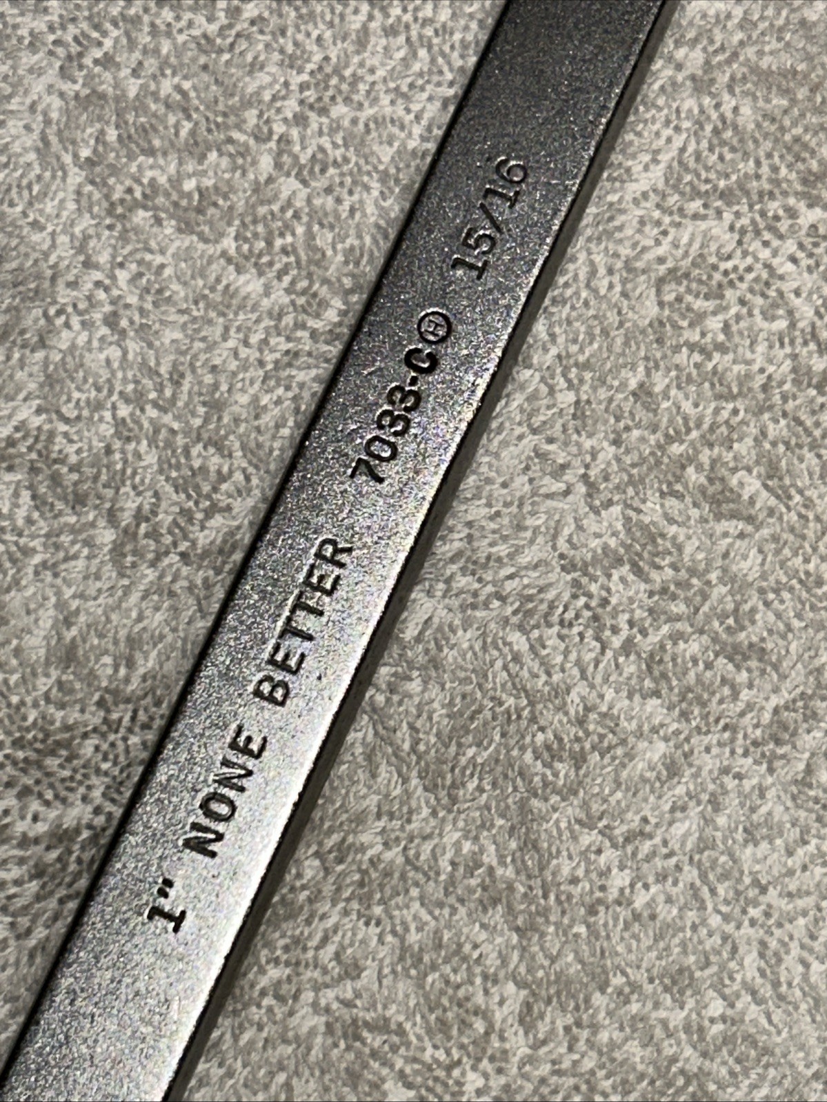 None Better 8723 1″ x 15/16″ Box End Wrench, 7033c 12” Long, Made In USA