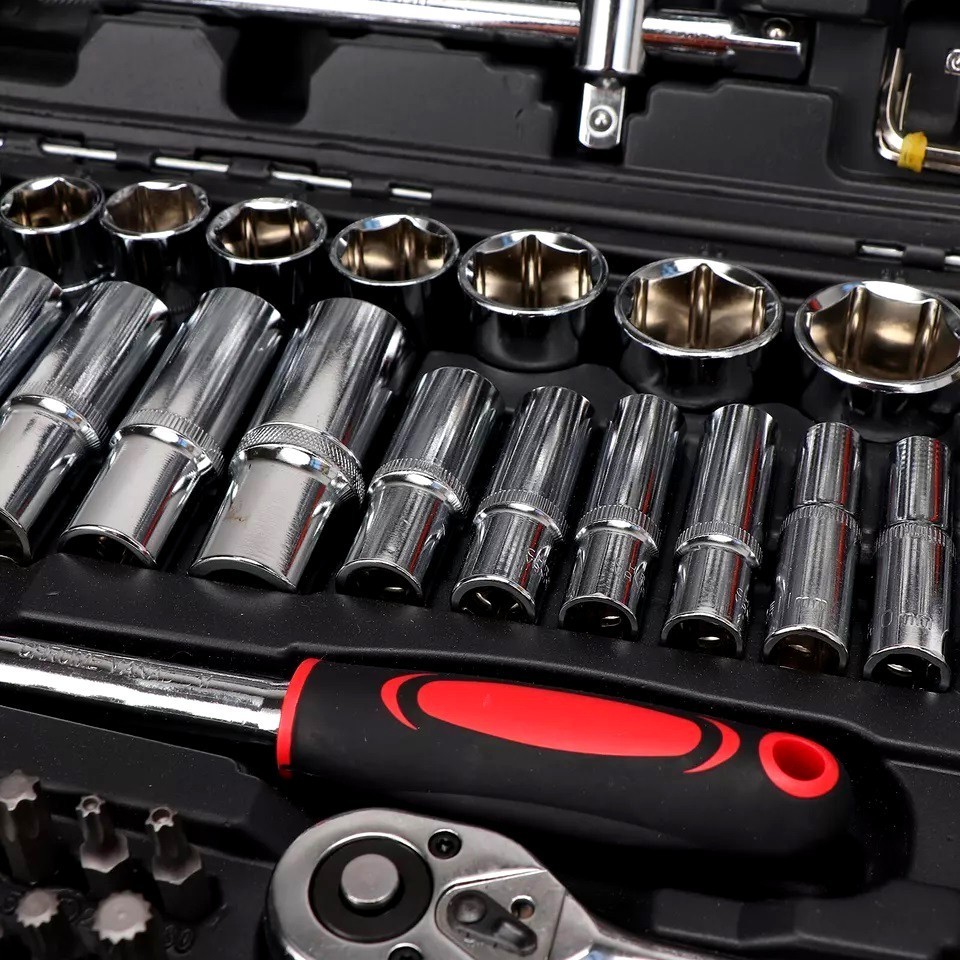 NEW 216 pcs spanner socket set 1/2″ 1/4″ 3/8″ Mechanic Tool Kit wrench