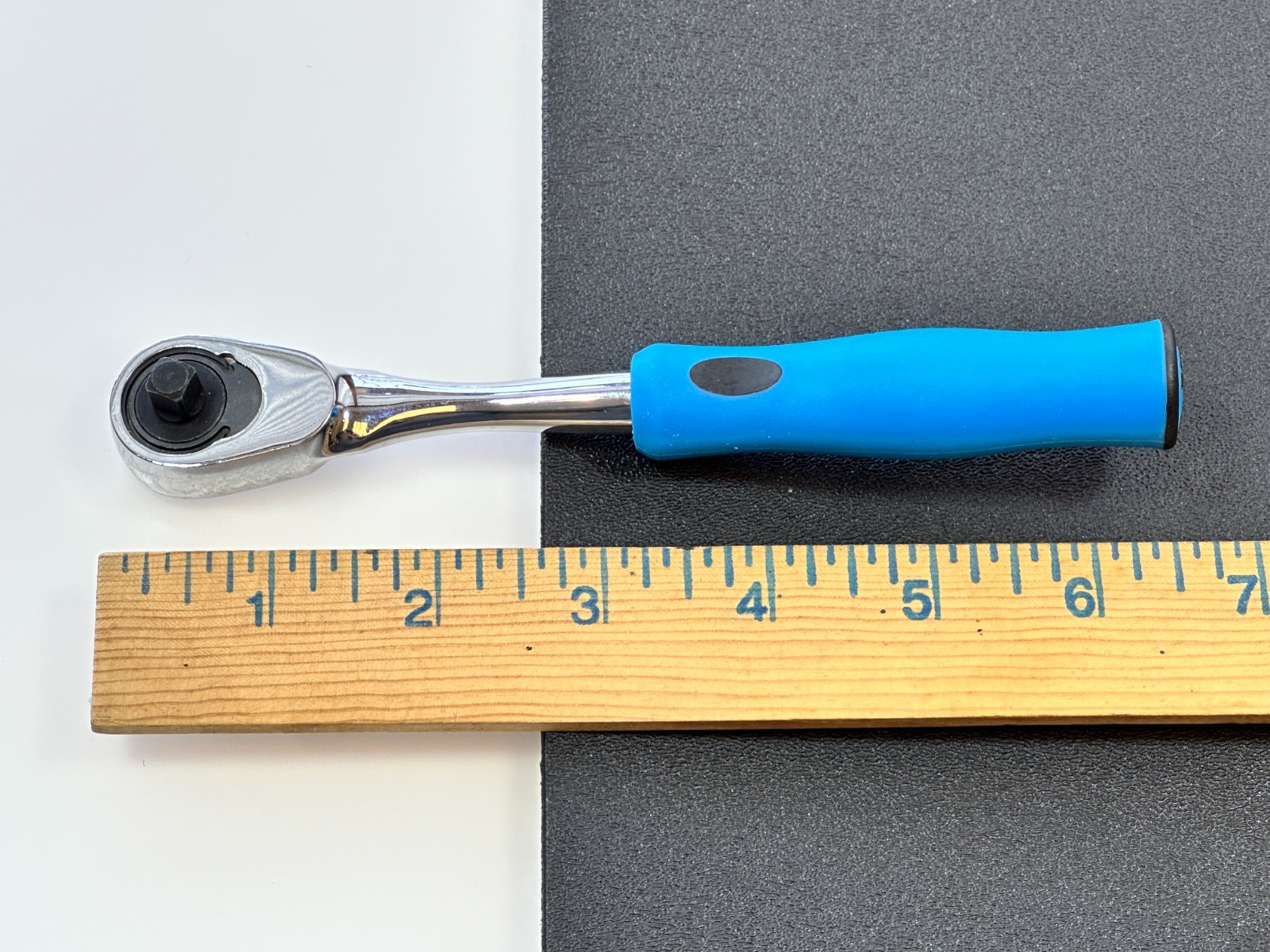 NEW Cornwell Tools USA TR72HB 1/4” Drive 72 Tooth BLUE Soft Grip Ratchet