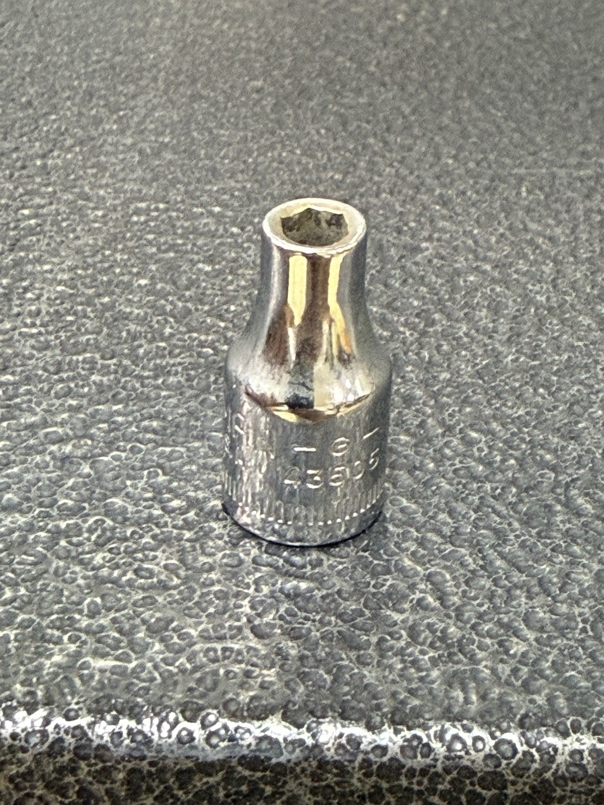 Vtg 4mm Craftsman G-Series Part 43505 – 1/4″ Drive 6-Point Socket USA Made
