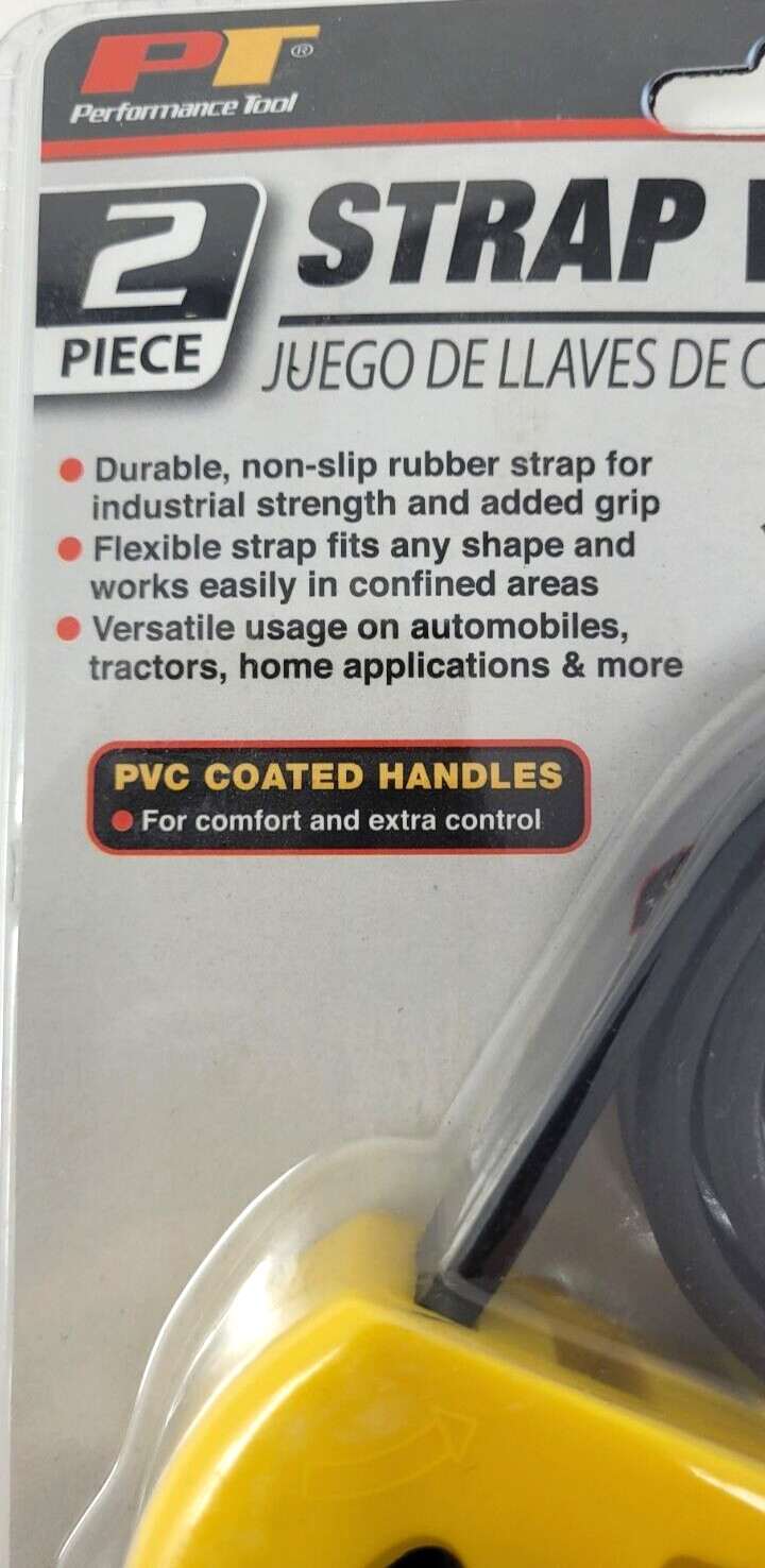 Performance Tool W54059 2-Piece 3/8″ To 6-1/2″ To Strap Wrench Set New