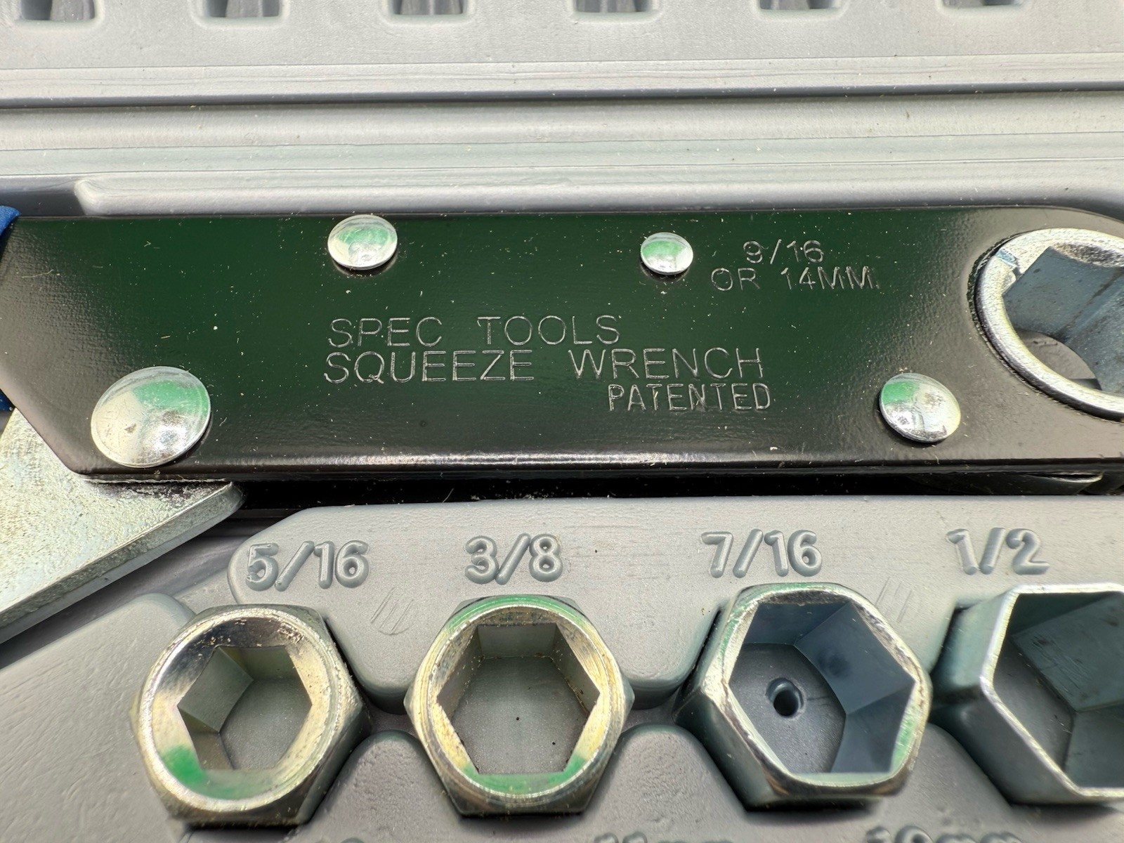 SPEC Tools SQR200 Ratcheting Squeeze Wrench Set Excellent Condition See Photos