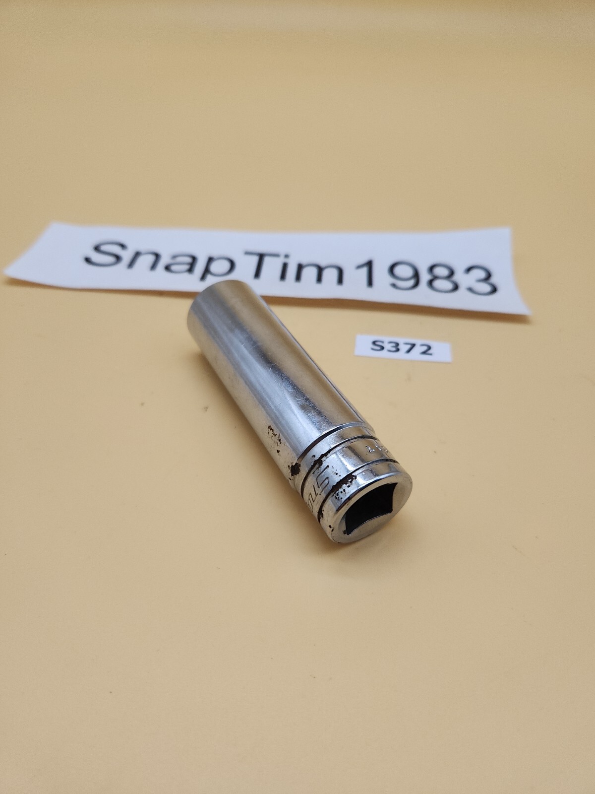 Snap-on Tools TS221 11/16″ 1/2” Drive SAE 6 Point Deep Well Chrome Socket USA