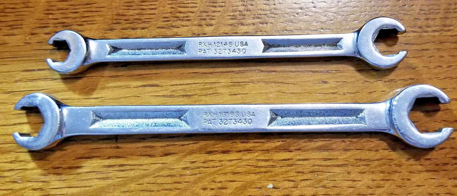 SNAP ON 3/8in x 7/16in & 1/2in X 9/16in Flare Nut Line Wrenchs VERY GOOD.
