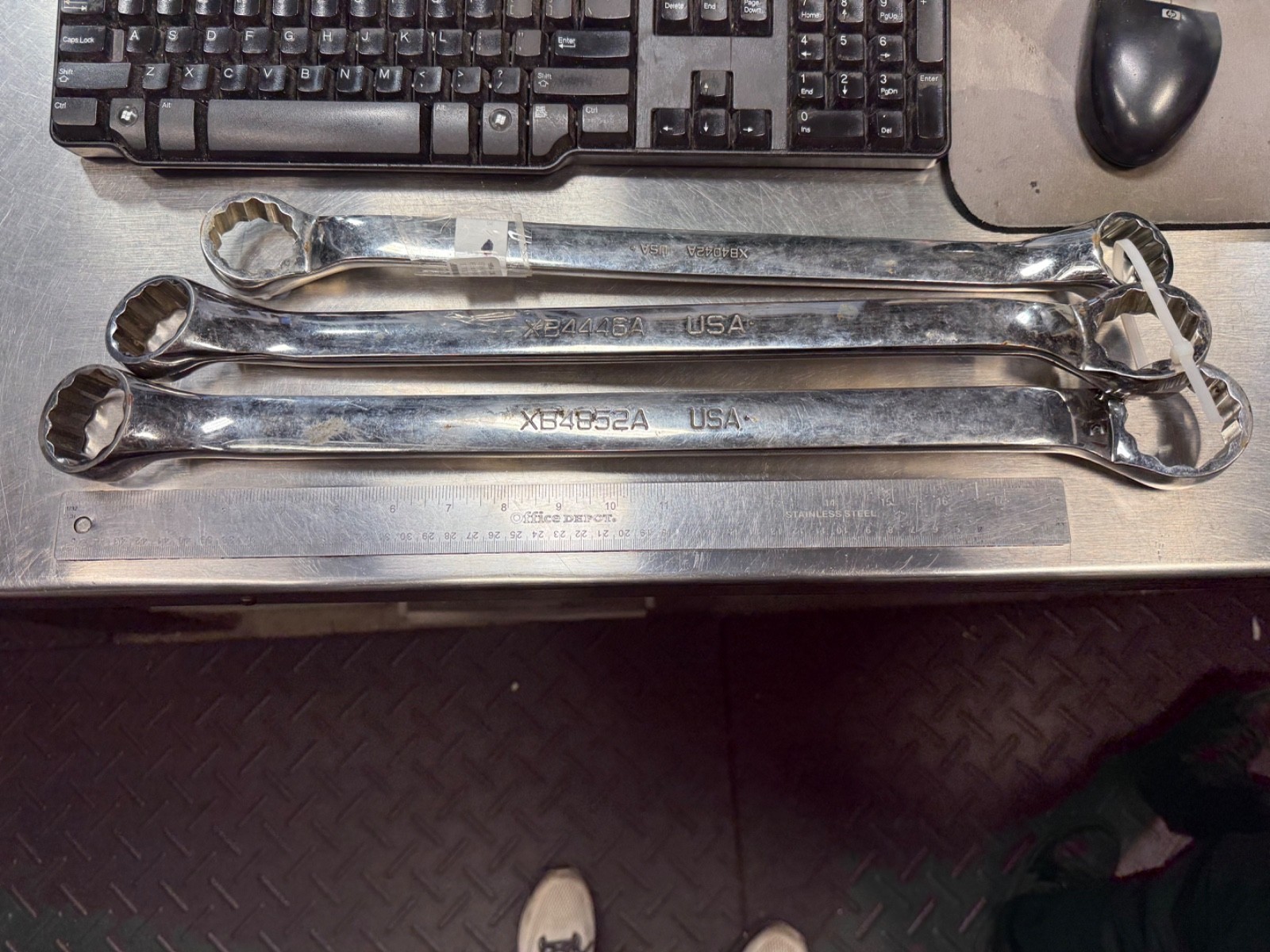 3 Pcs. Snap-on 1-1/4 to 1-5/8 XB4852A XB4446A XB4042A SAE Box Wrench Chrome NEW